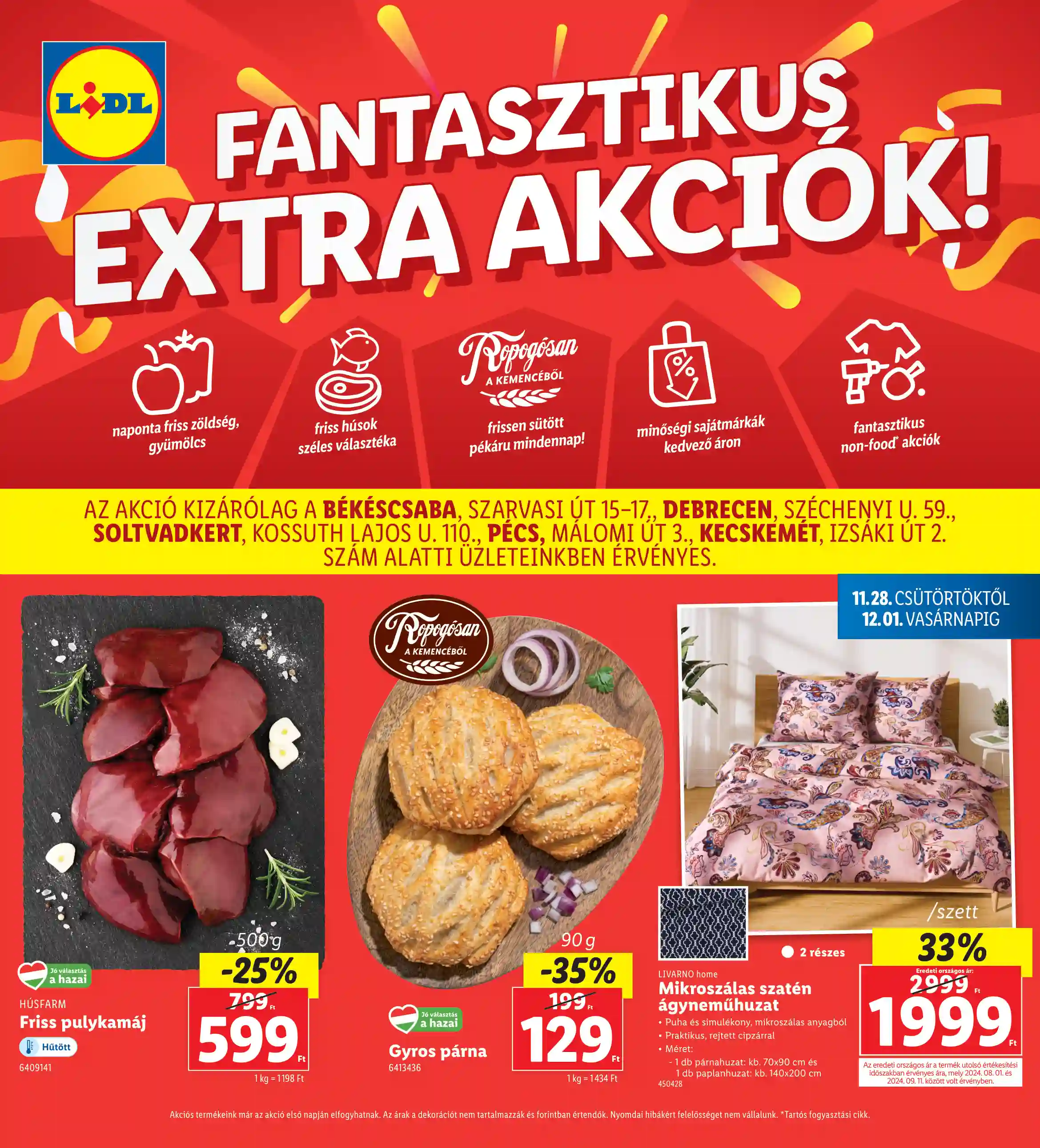 LIDL Regionális akciók 48.hét