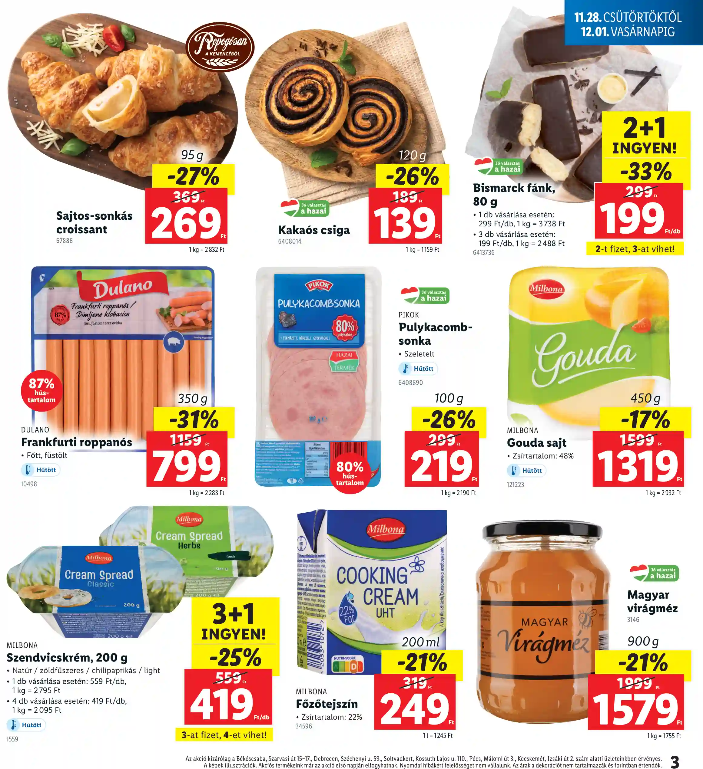 Lidl akciós újság 48. hét (Regionális akciók) (3 oldal)