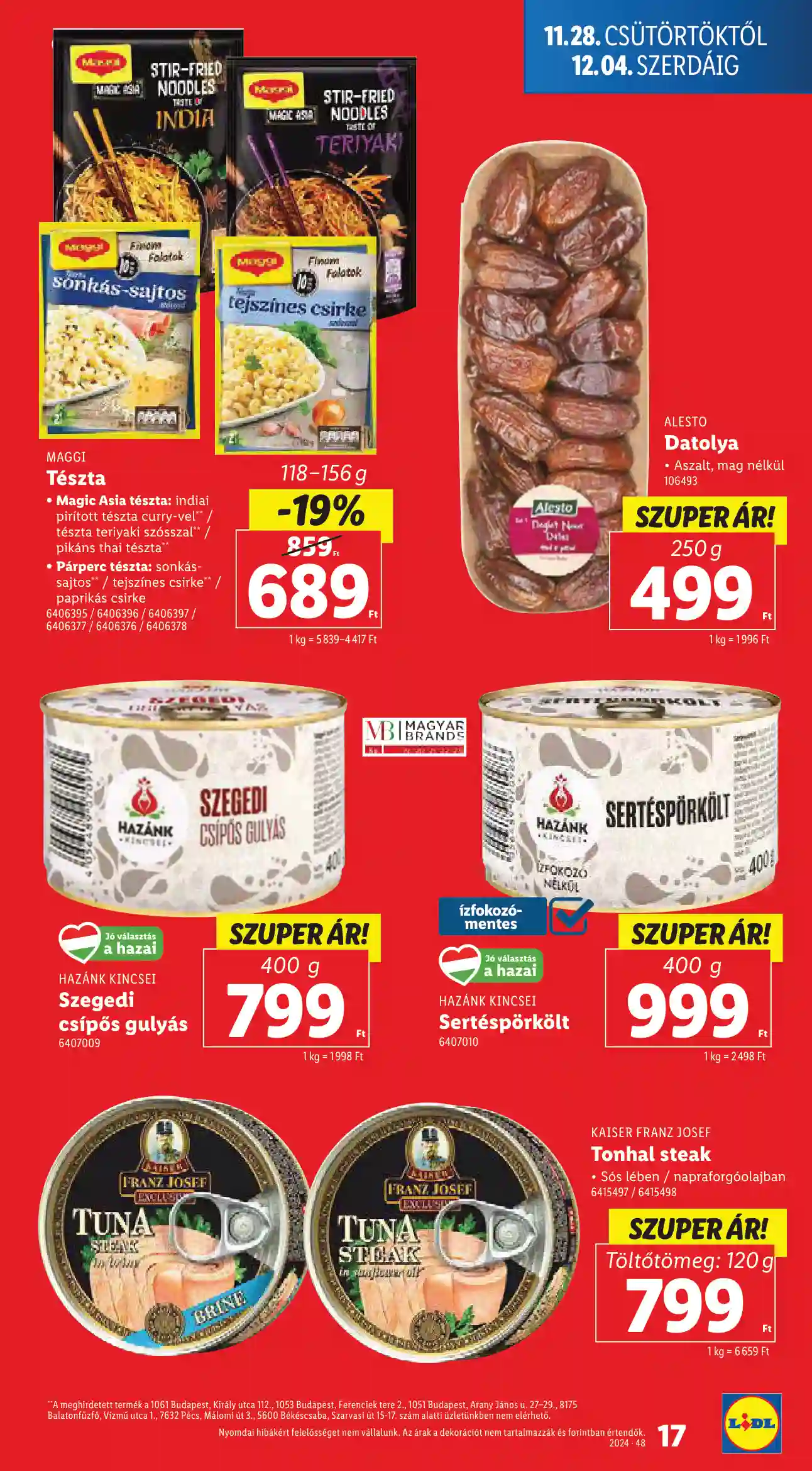 Lidl akciós újság 48. hét (Érvényes 11.28-tól) (9 oldal)