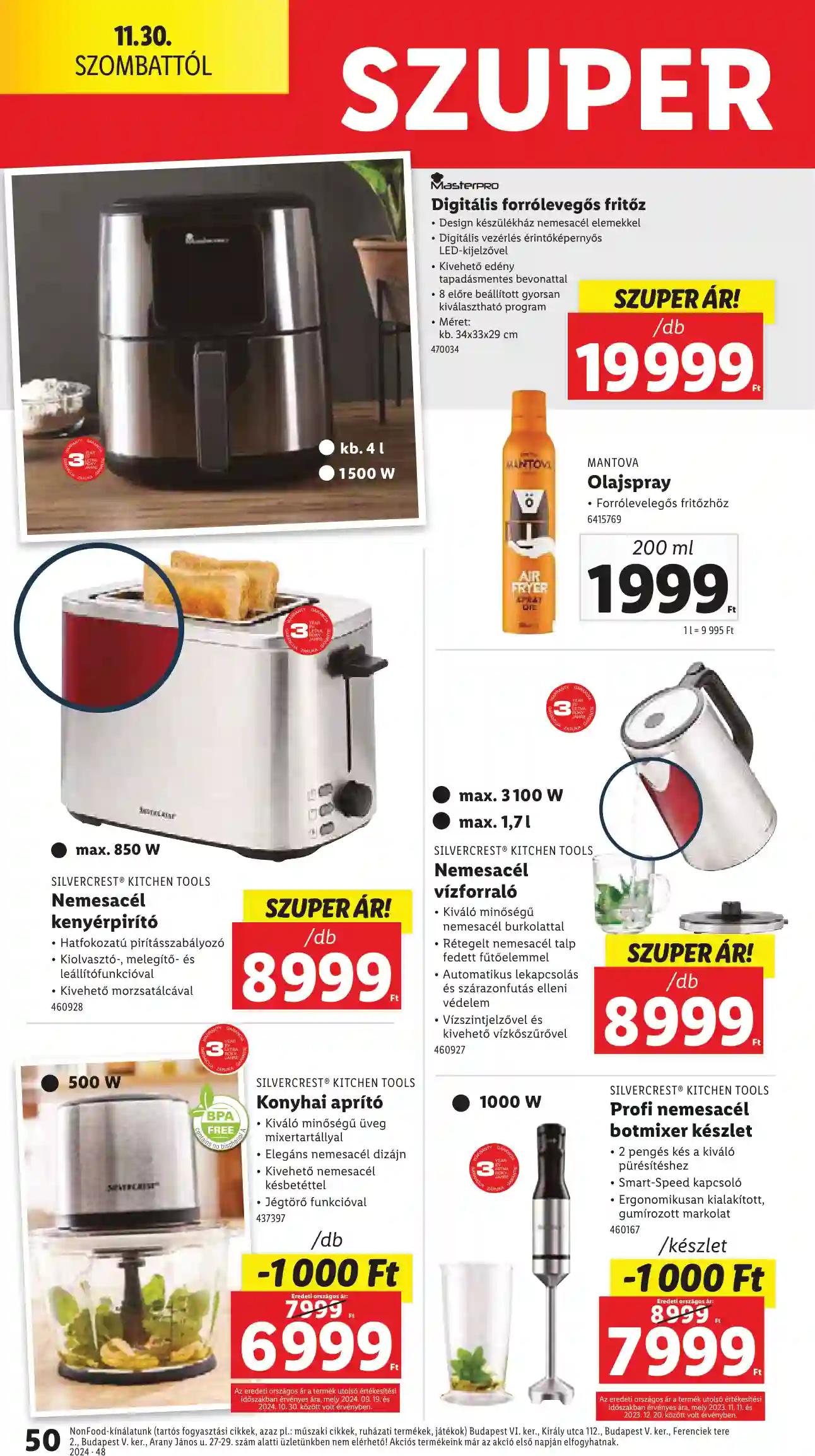 Lidl akciós újság 48. hét (Érvényes 11.28-tól) (45 oldal)