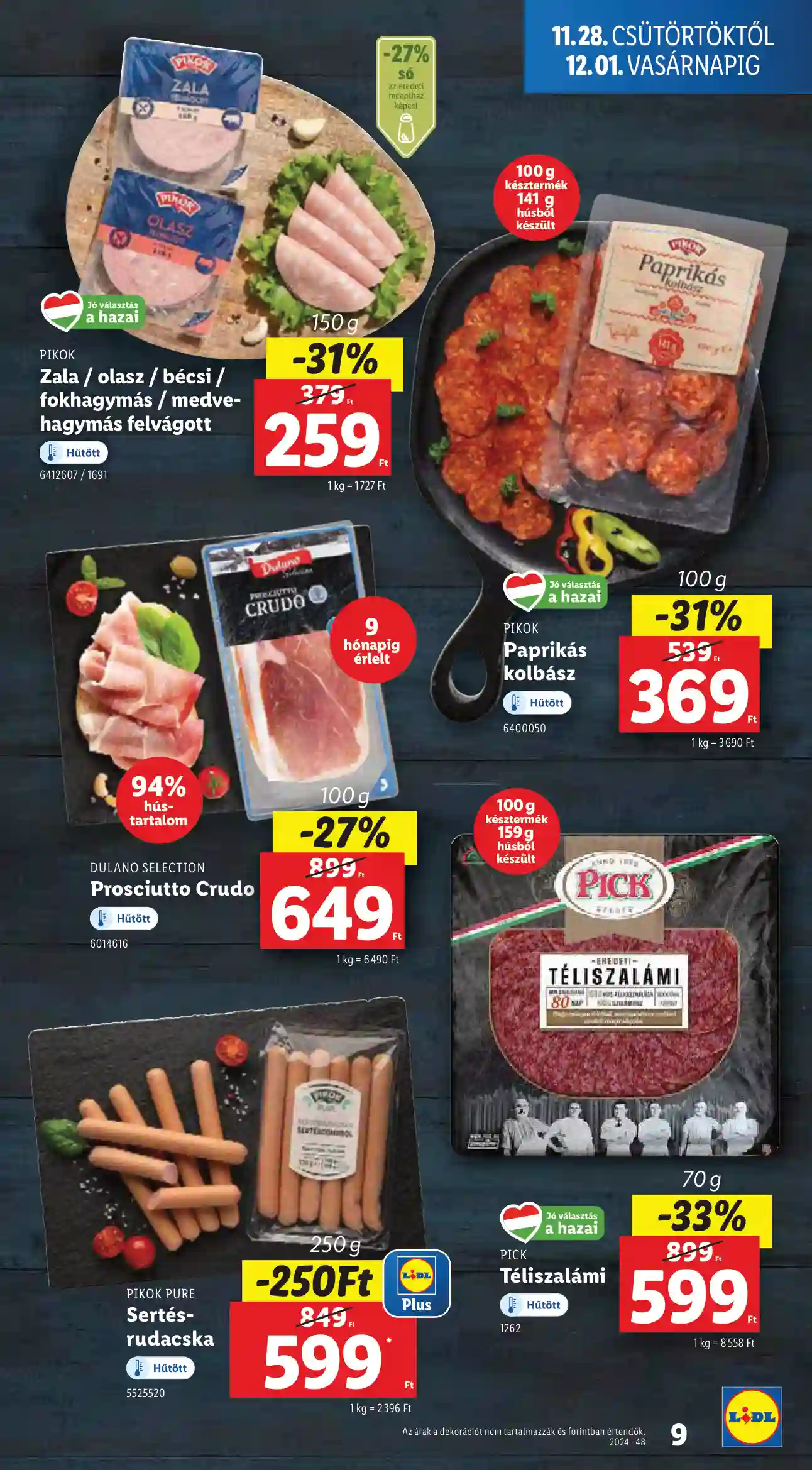 Lidl akciós újság 48. hét (Érvényes 11.28-tól) (71 oldal)