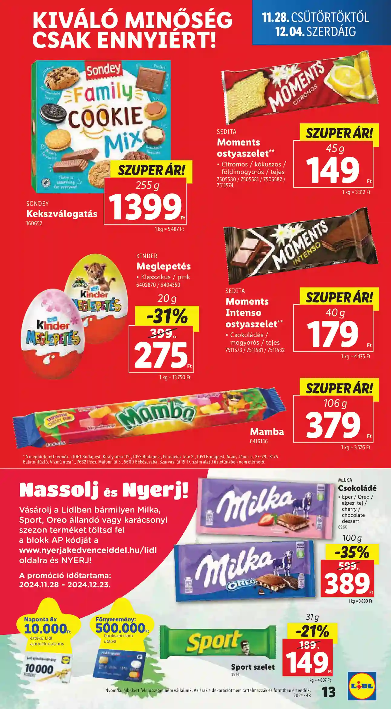 Lidl akciós újság 48. hét (Érvényes 11.28-tól) (5 oldal)