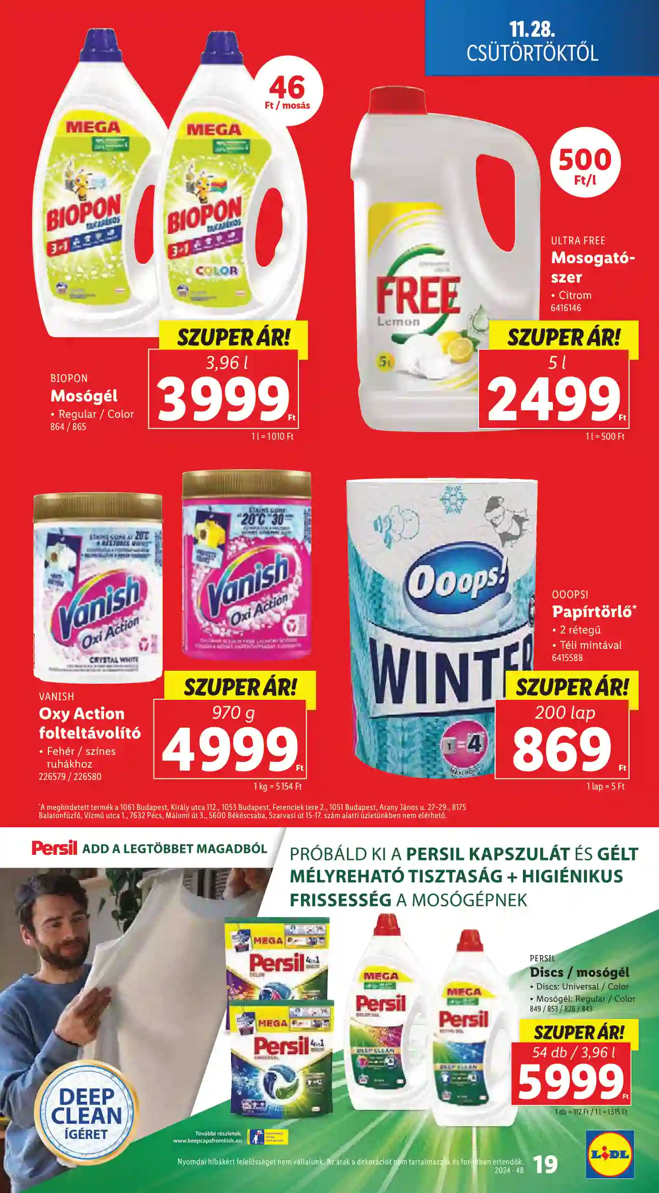 Lidl akciós újság 48. hét (Érvényes 11.28-tól) (11 oldal)