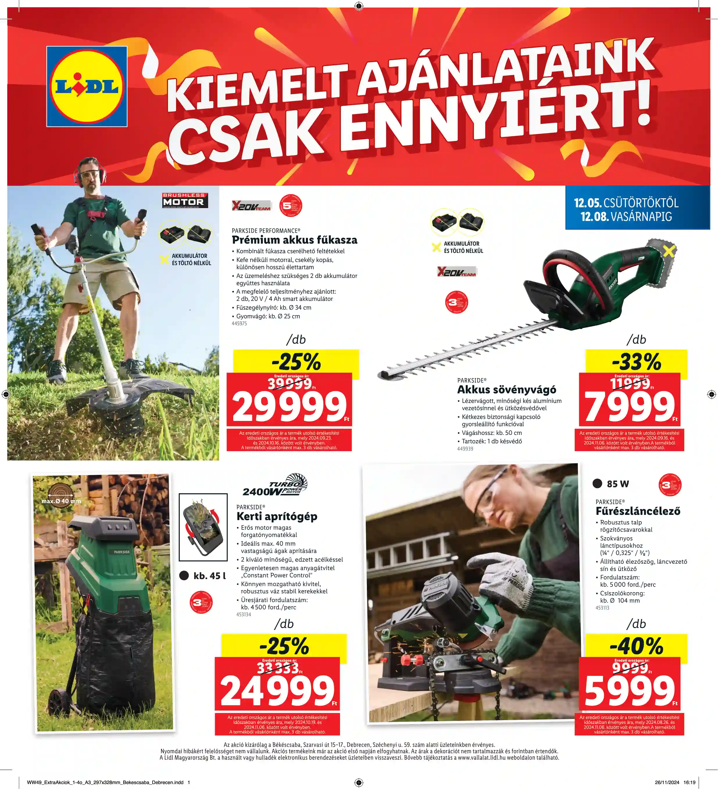 Lidl akciós újság 49. hét (Regionális akciók) (4 oldal)