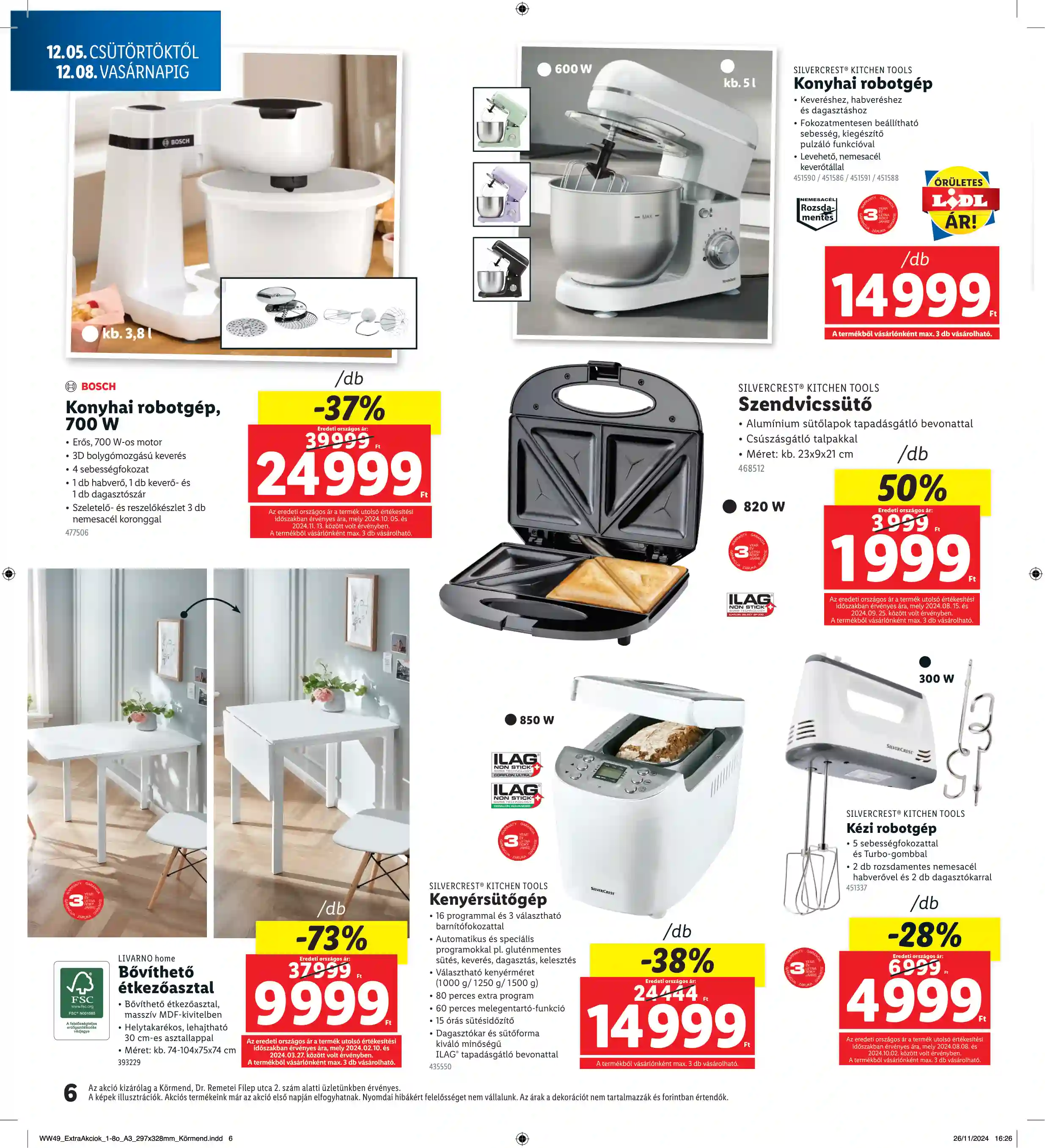 Lidl akciós újság 49. hét (Regionális akciók – Körmend) (6 oldal)