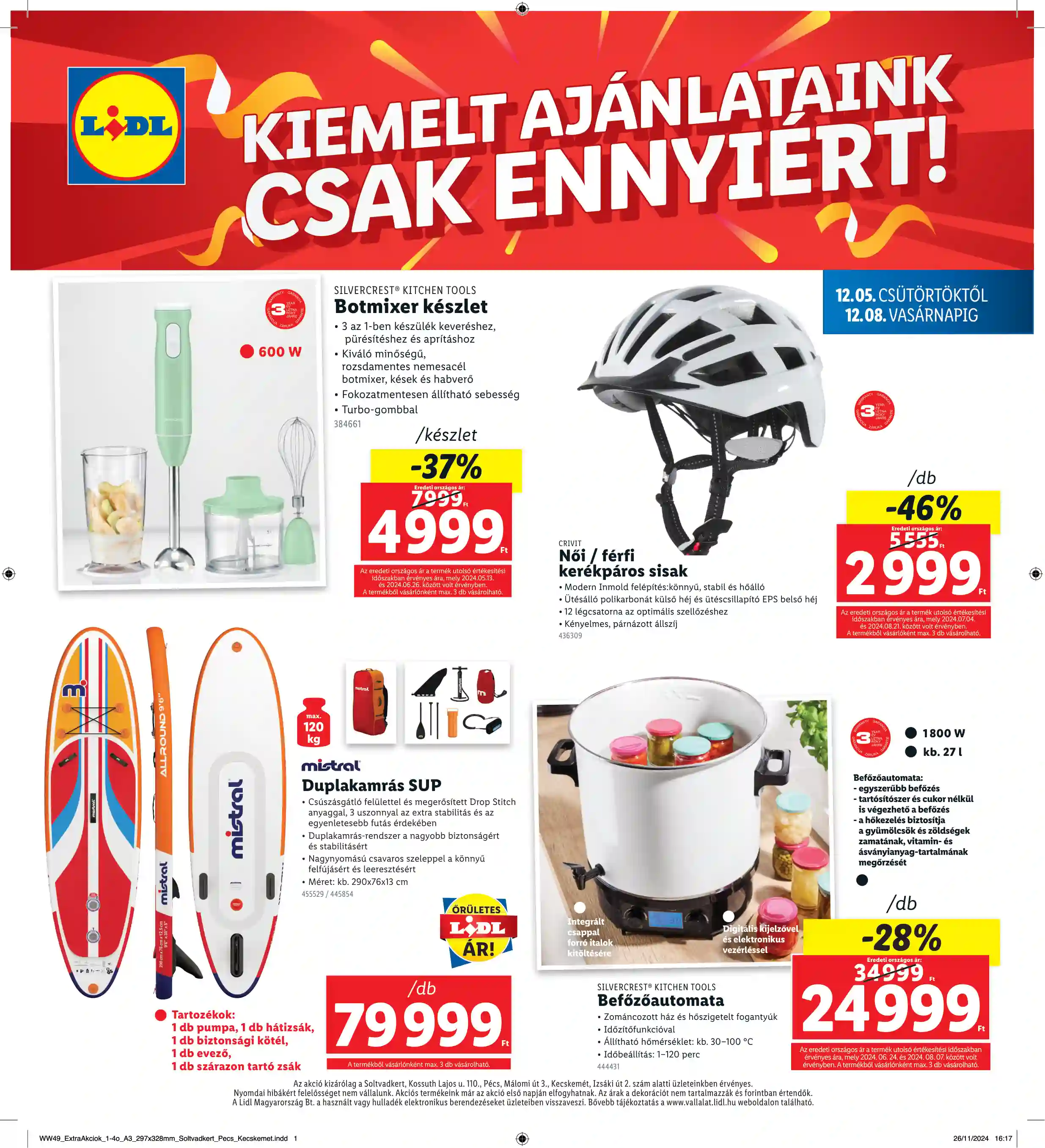 Lidl akciós újság 49. hét (Regionális akciók) (4 oldal)