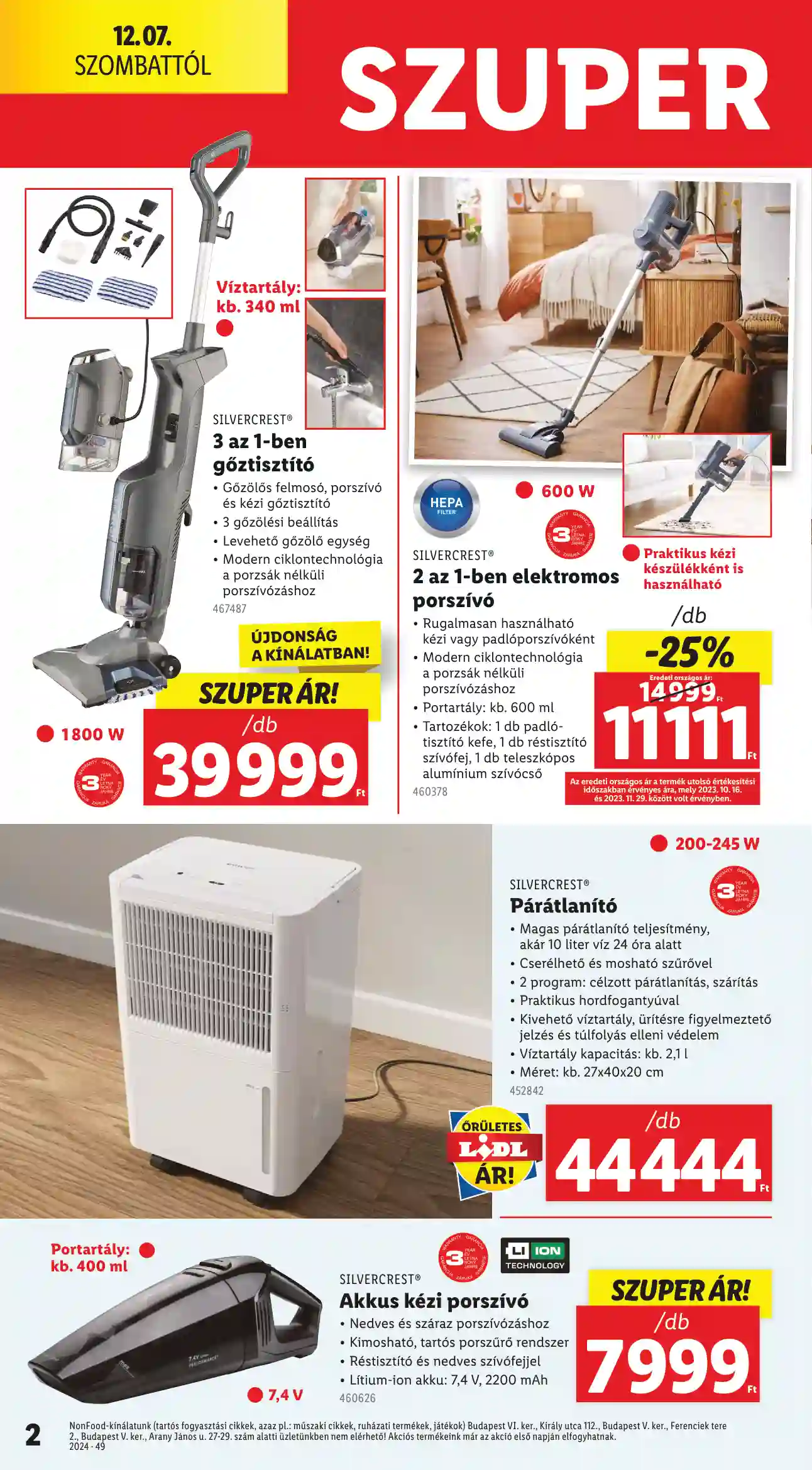 Lidl akciós újság 49. hét (Érvényes 12.07-től) (2 oldal)