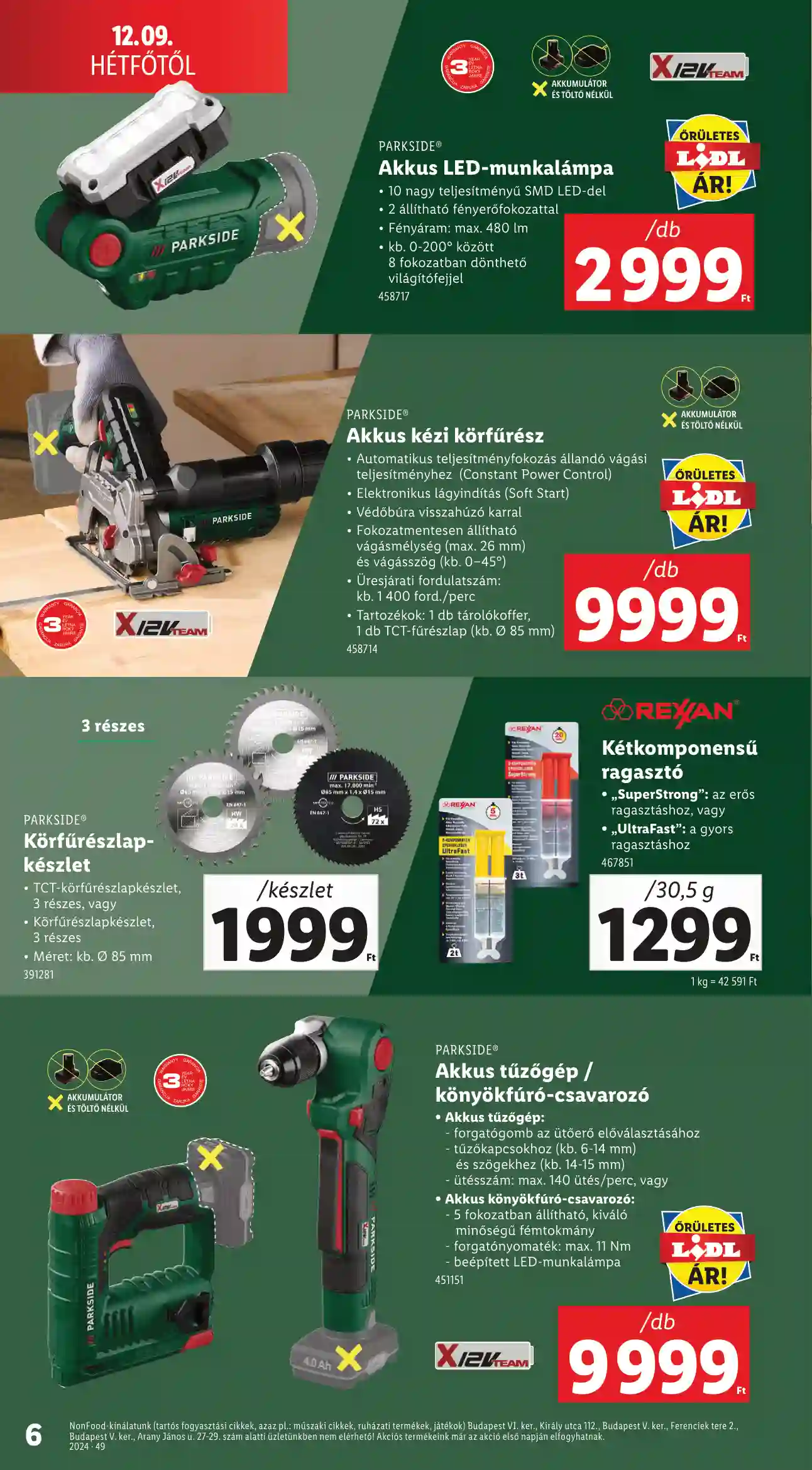 Lidl akciós újság 49. hét (Érvényes 12.07-től) (7 oldal)