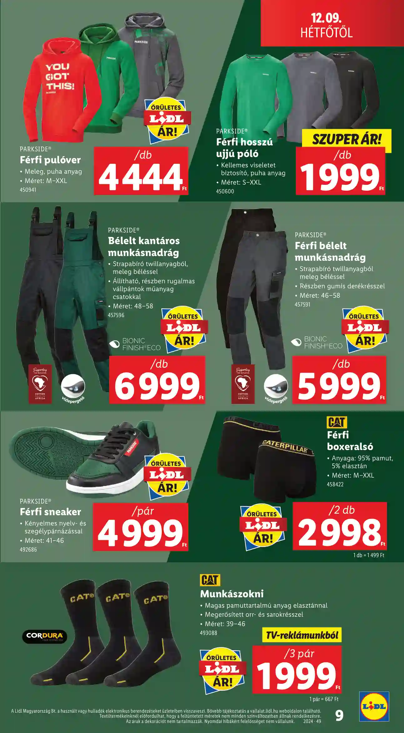 Lidl akciós újság 49. hét (Érvényes 12.07-től) (10 oldal)