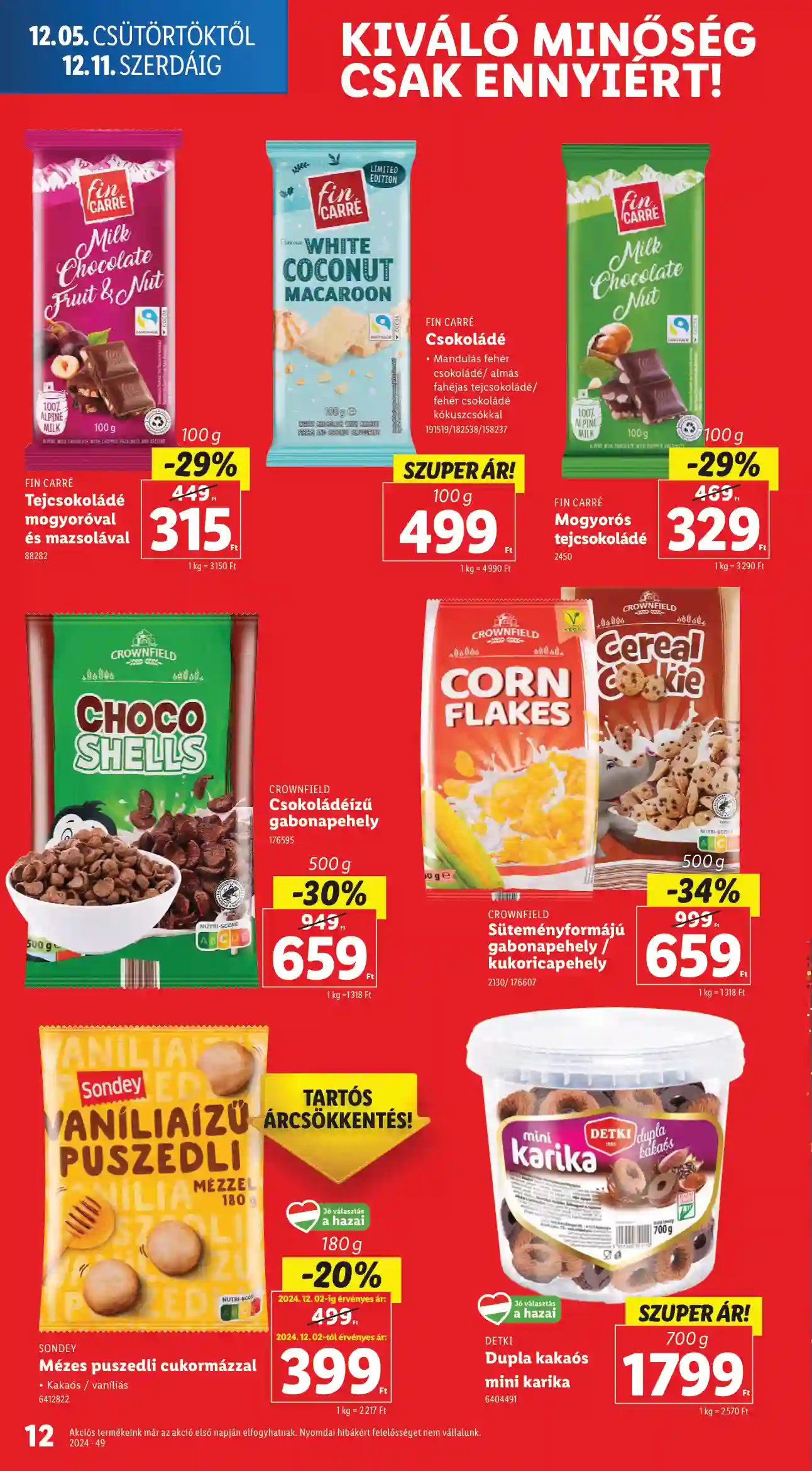 Lidl akciós újság 49. hét (Érvényes 12.05-től) (4 oldal)