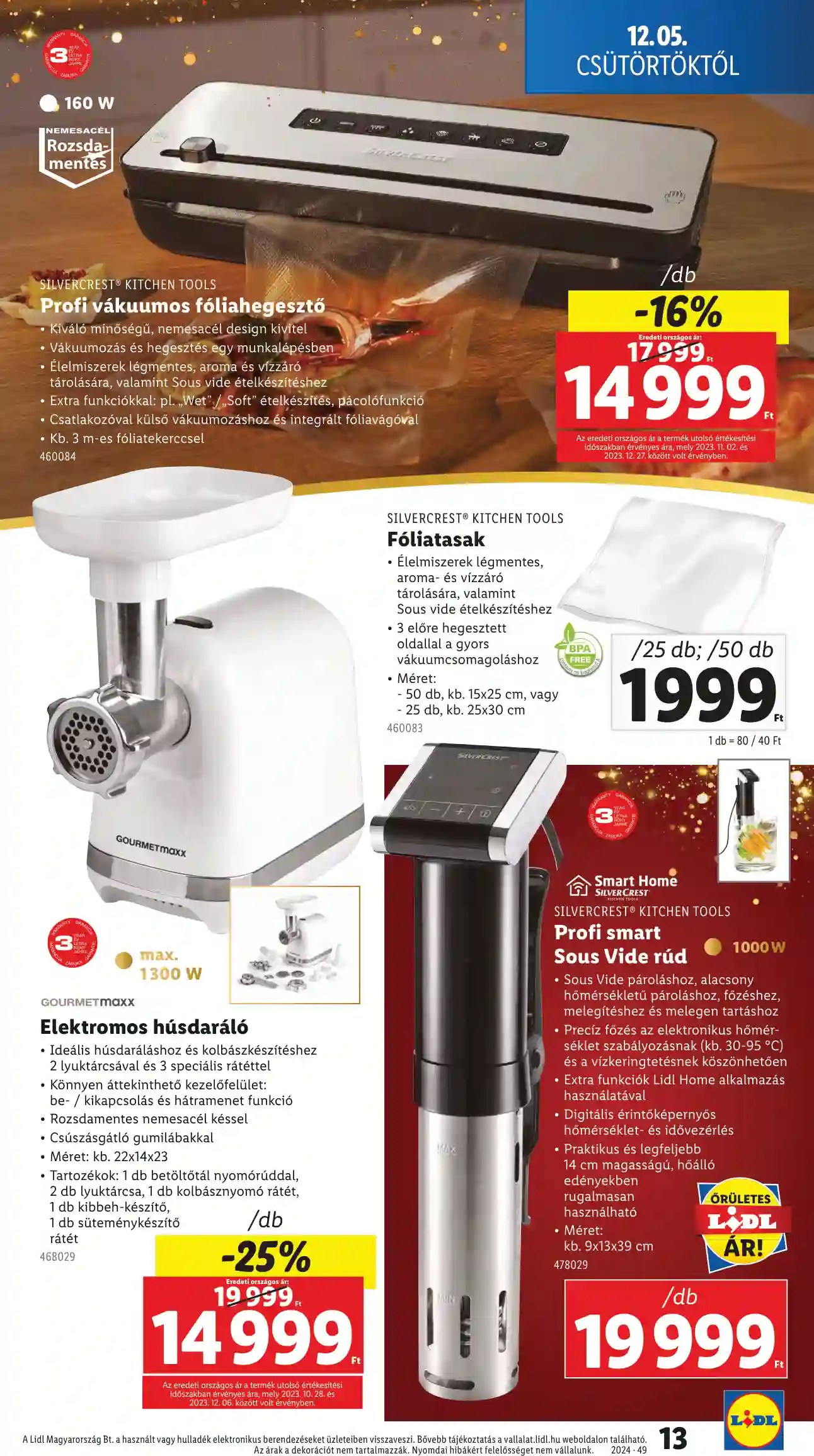 Lidl akciós újság 49. hét (Érvényes 12.05-től) (5 oldal)