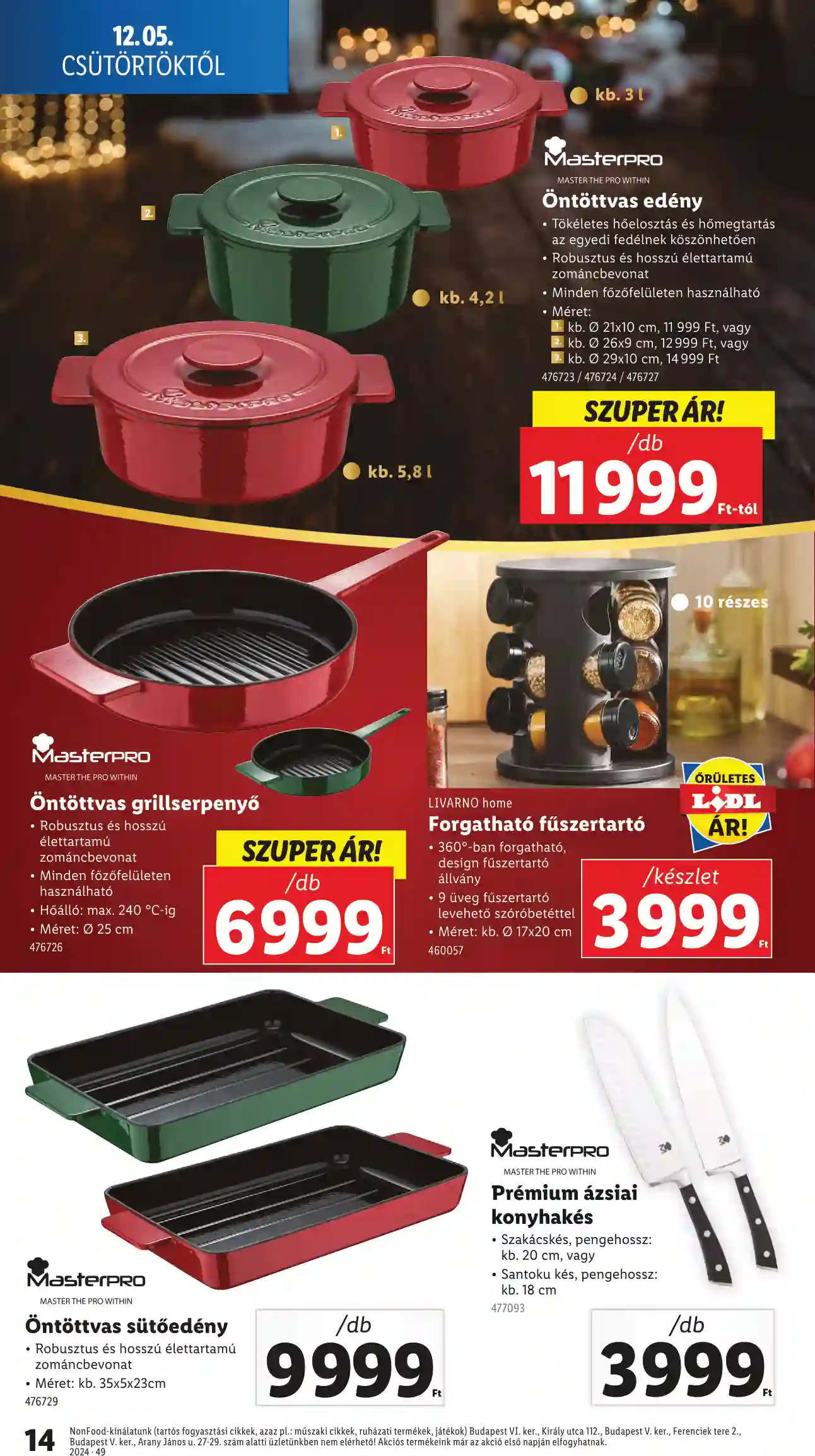 Lidl akciós újság 49. hét (Érvényes 12.05-től) (6 oldal)