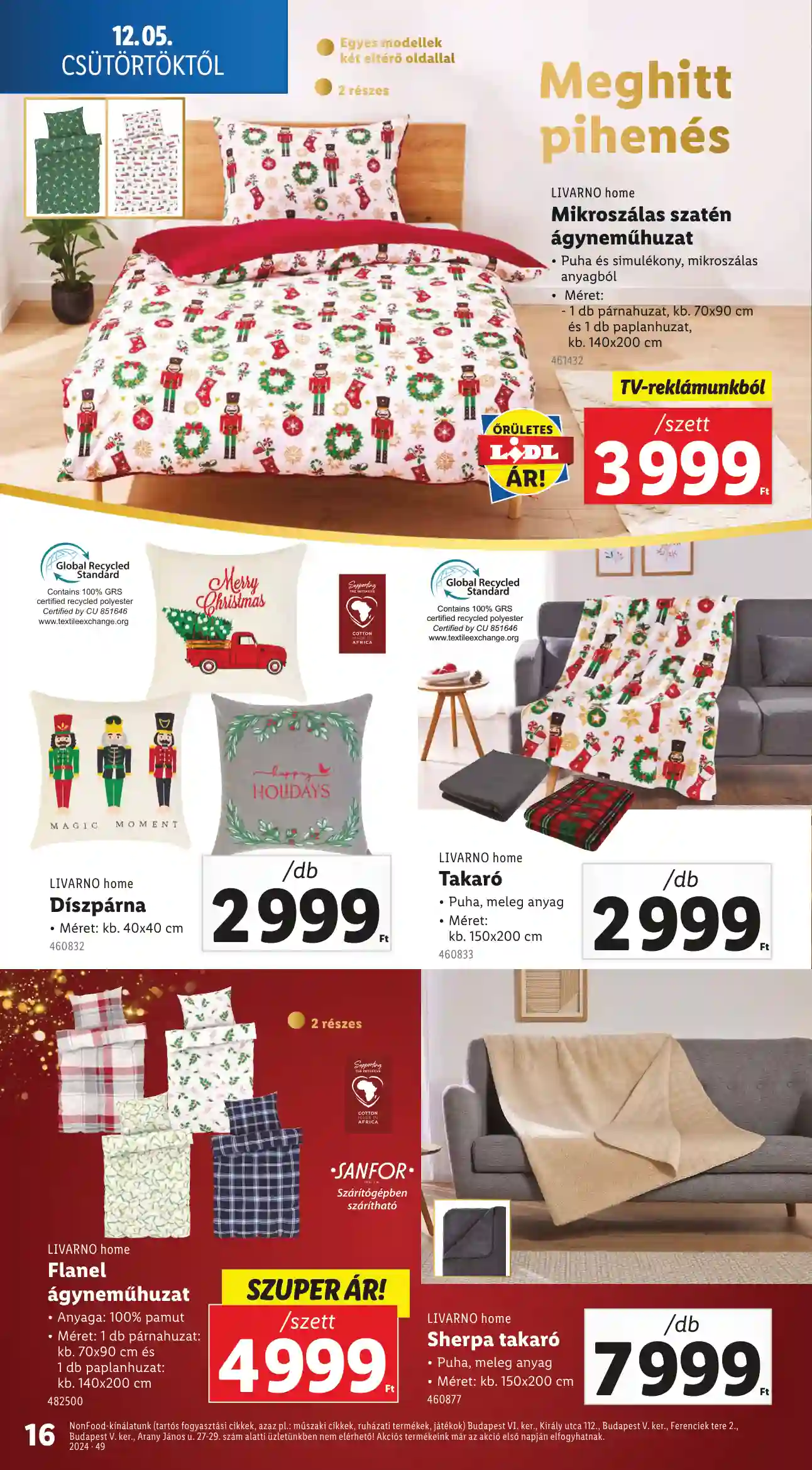 Lidl akciós újság 49. hét (Érvényes 12.05-től) (8 oldal)