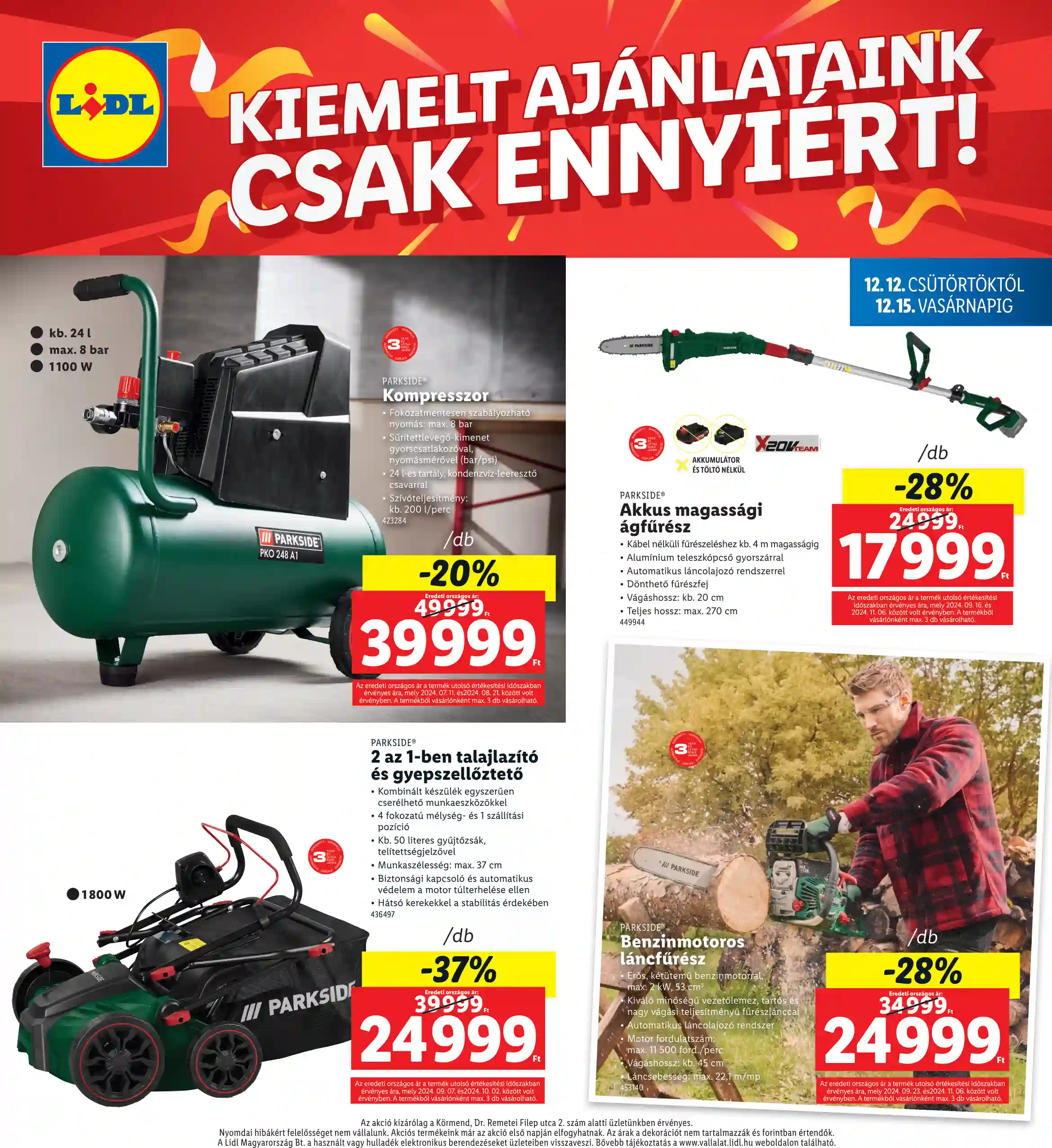 Lidl akciós újság 50. hét (Regionális akciók – Körmend) (4 oldal)