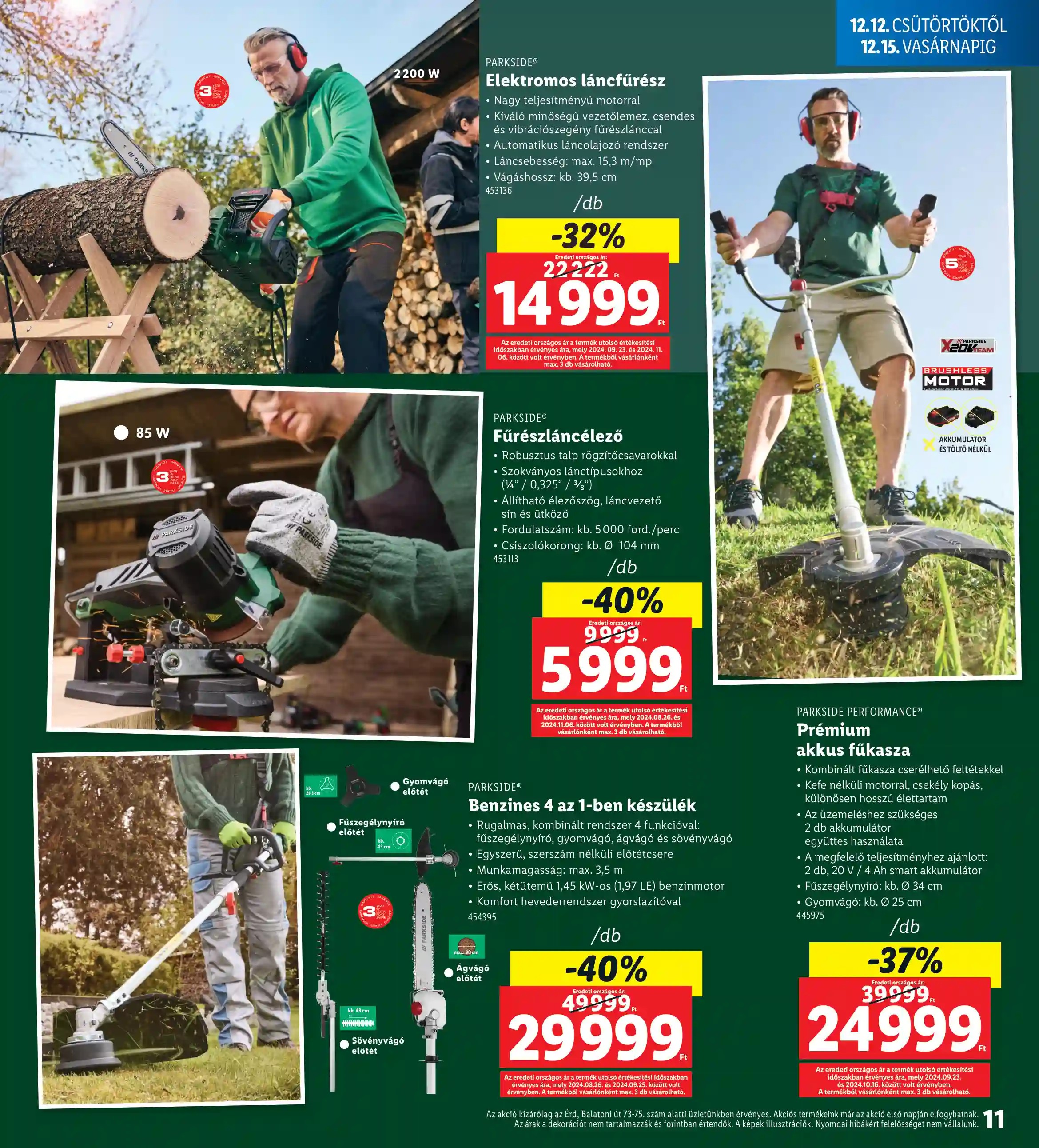 Lidl akciós újság 50. hét (Nyitási akciók – Érd) (3 oldal)