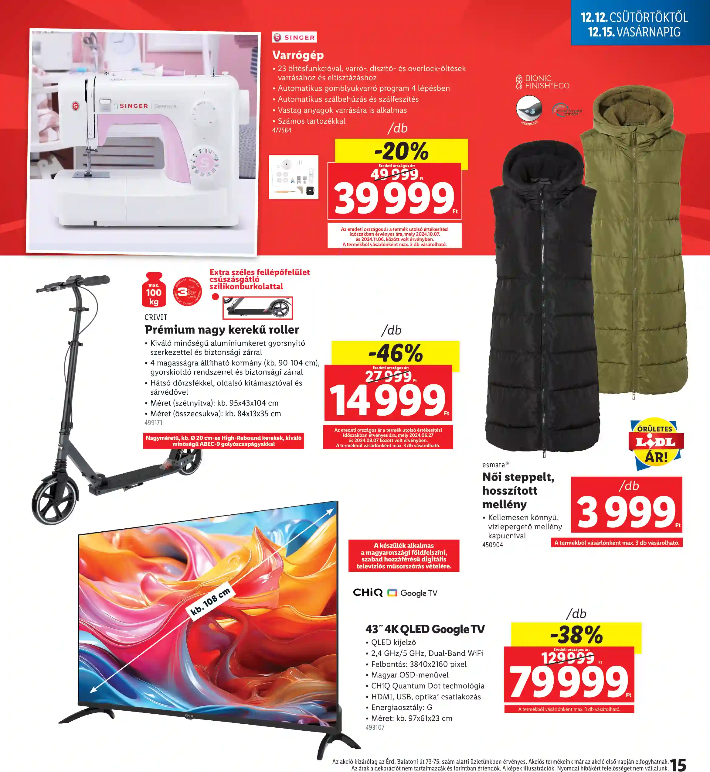 Lidl akciós újság 50. hét (Nyitási akciók – Érd) (7 oldal)