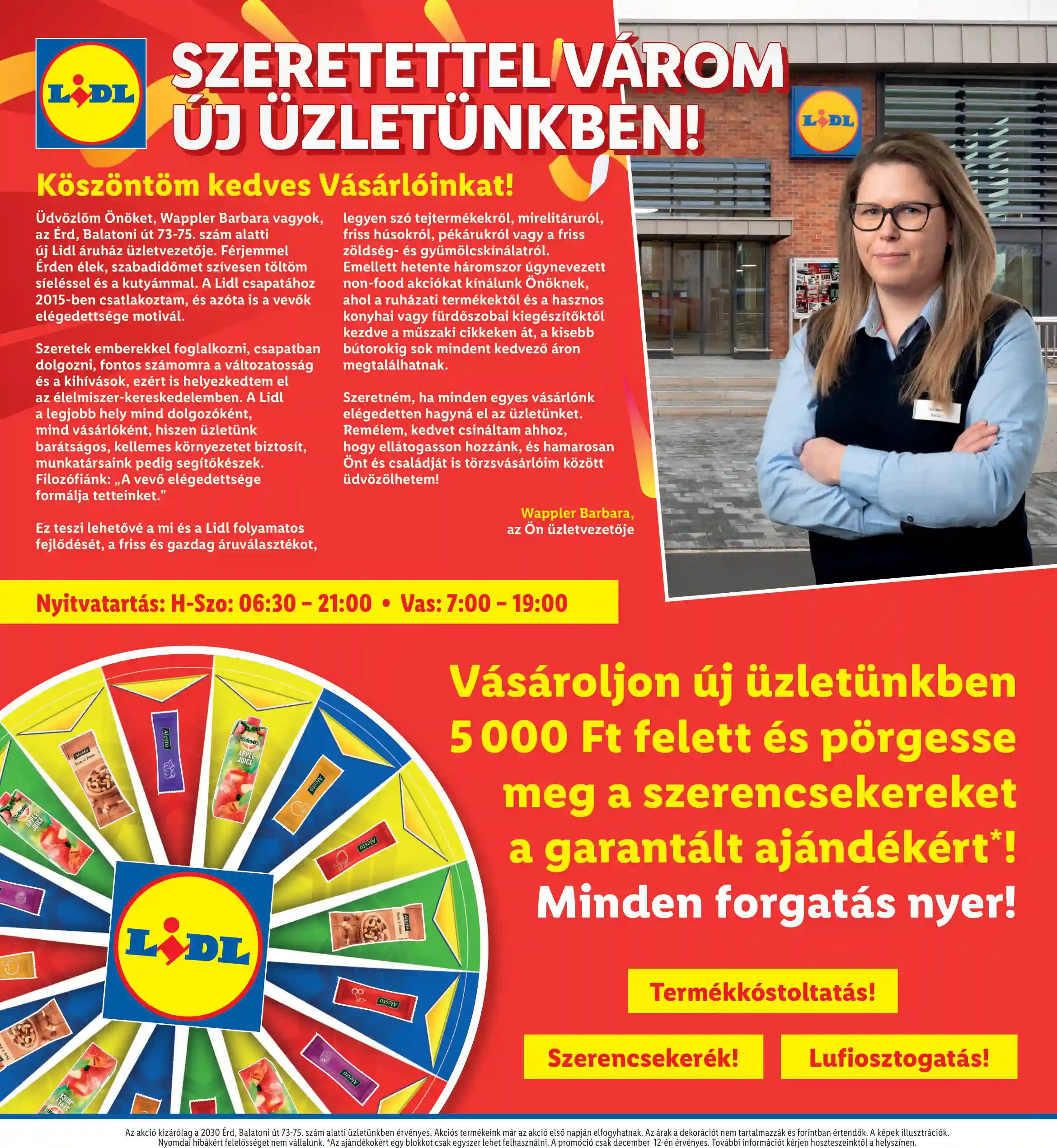 Lidl akciós újság 50. hét (Nyitási akciók – Érd) (8 oldal)