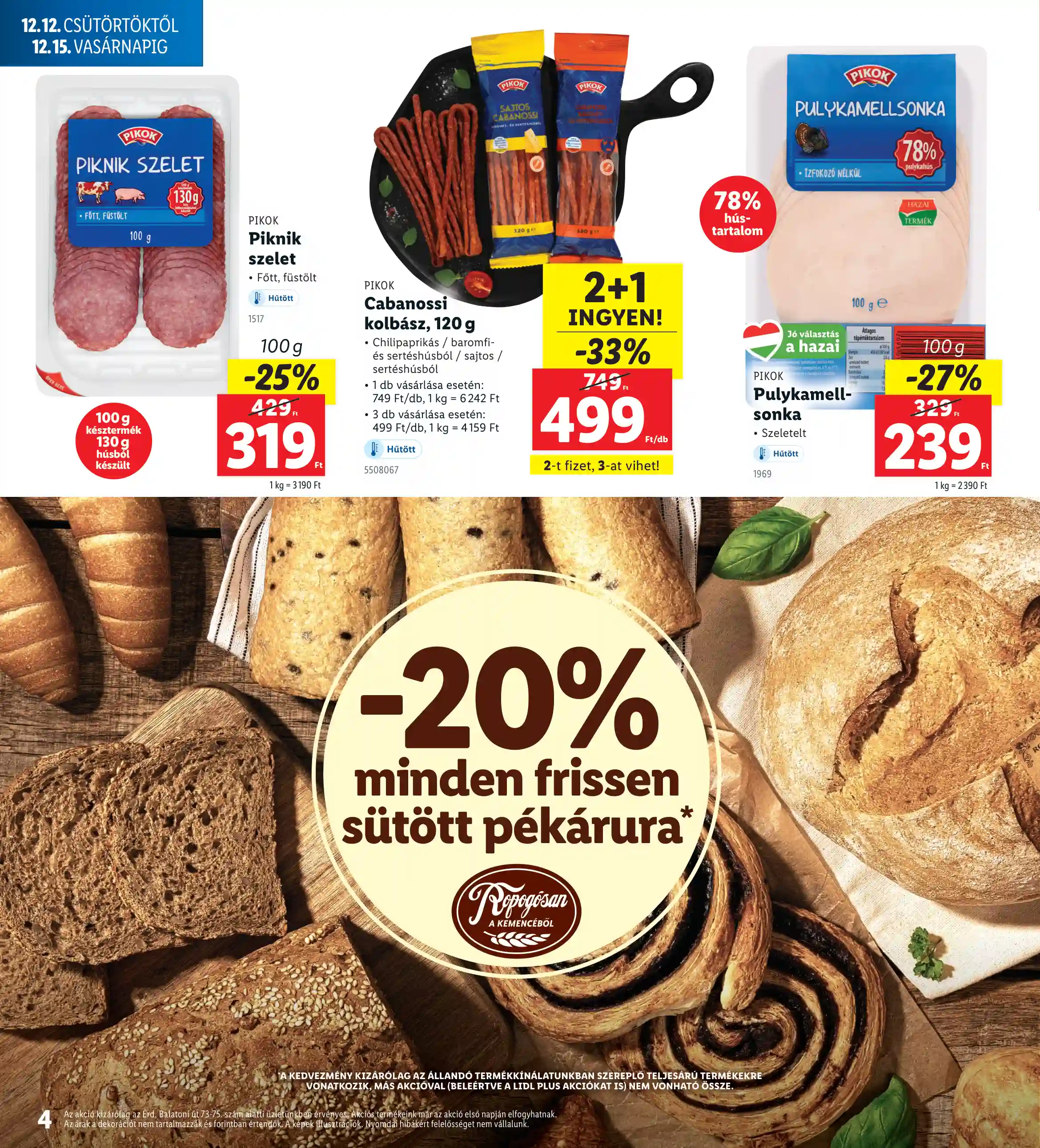 Lidl akciós újság 50. hét (Nyitási akciók – Érd) (10 oldal)