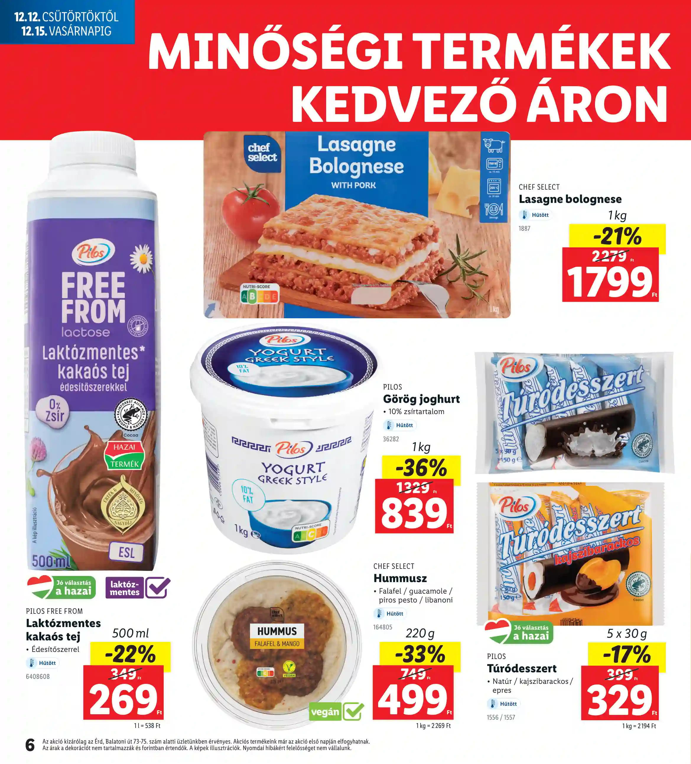 Lidl akciós újság 50. hét (Nyitási akciók – Érd) (12 oldal)