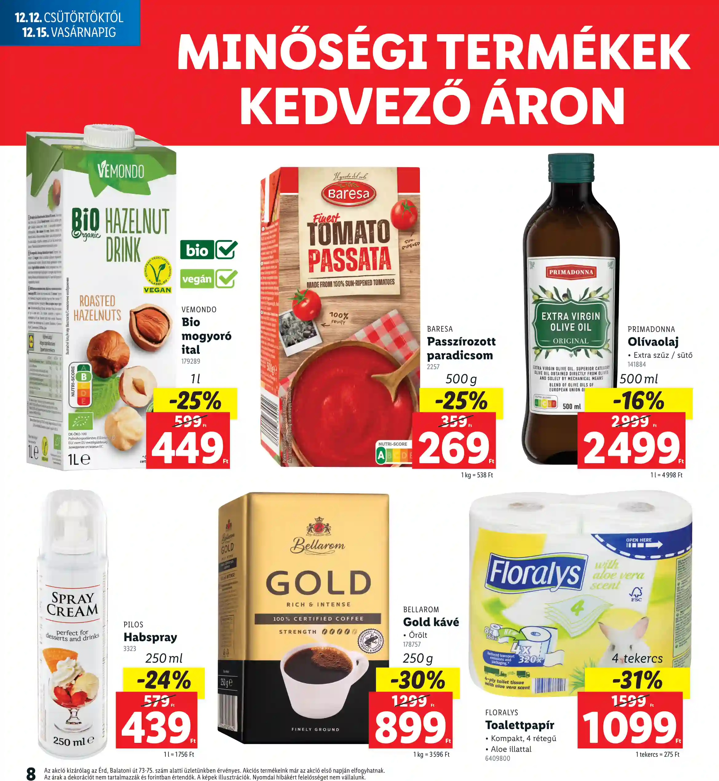 Lidl akciós újság 50. hét (Nyitási akciók – Érd) (14 oldal)