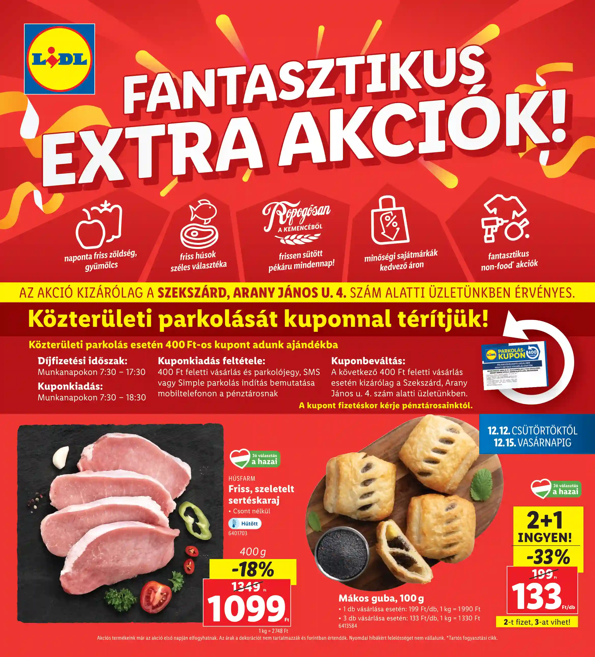 LIDL Regionális akciók – Szekszárd 50.hét