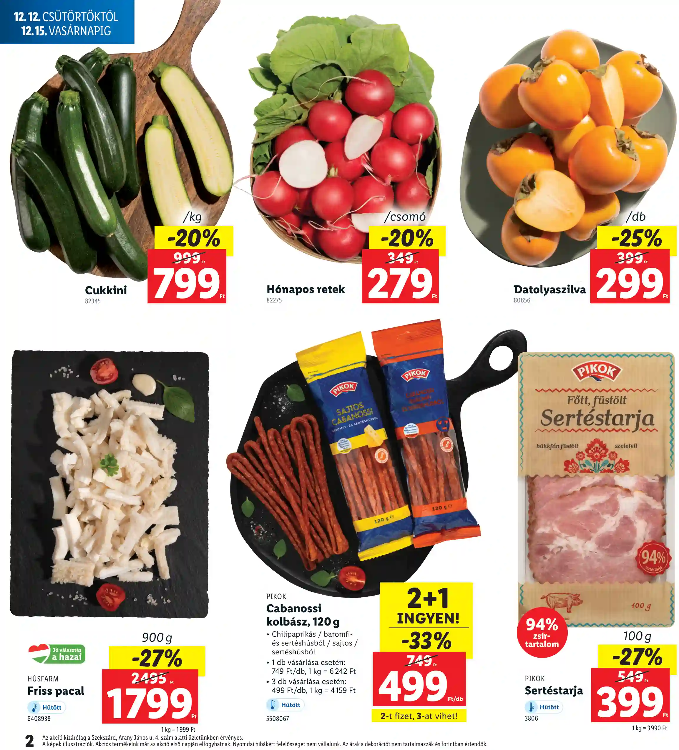 Lidl akciós újság 50. hét (Regionális akciók – Szekszárd) (2 oldal)