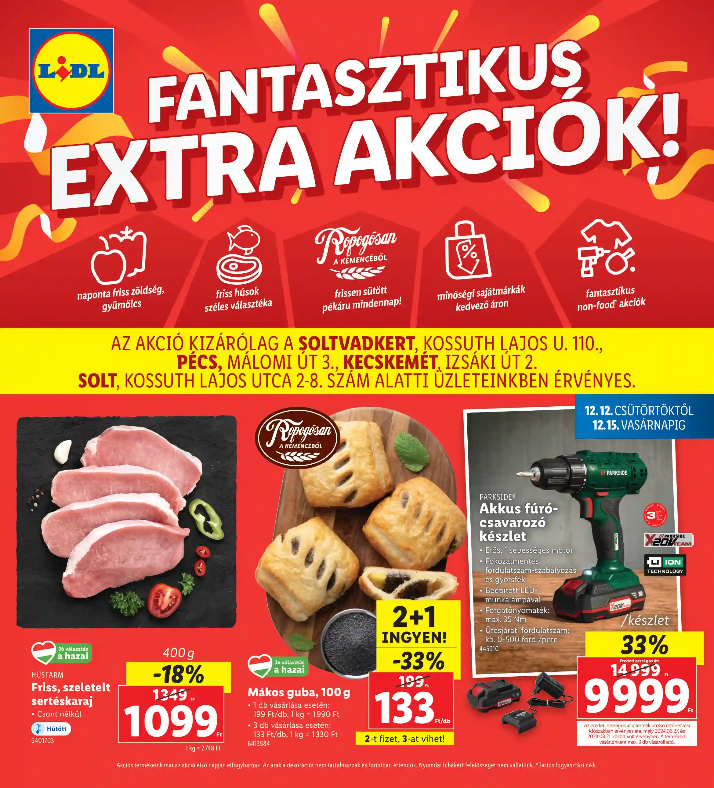 LIDL Regionális akciók 50.hét