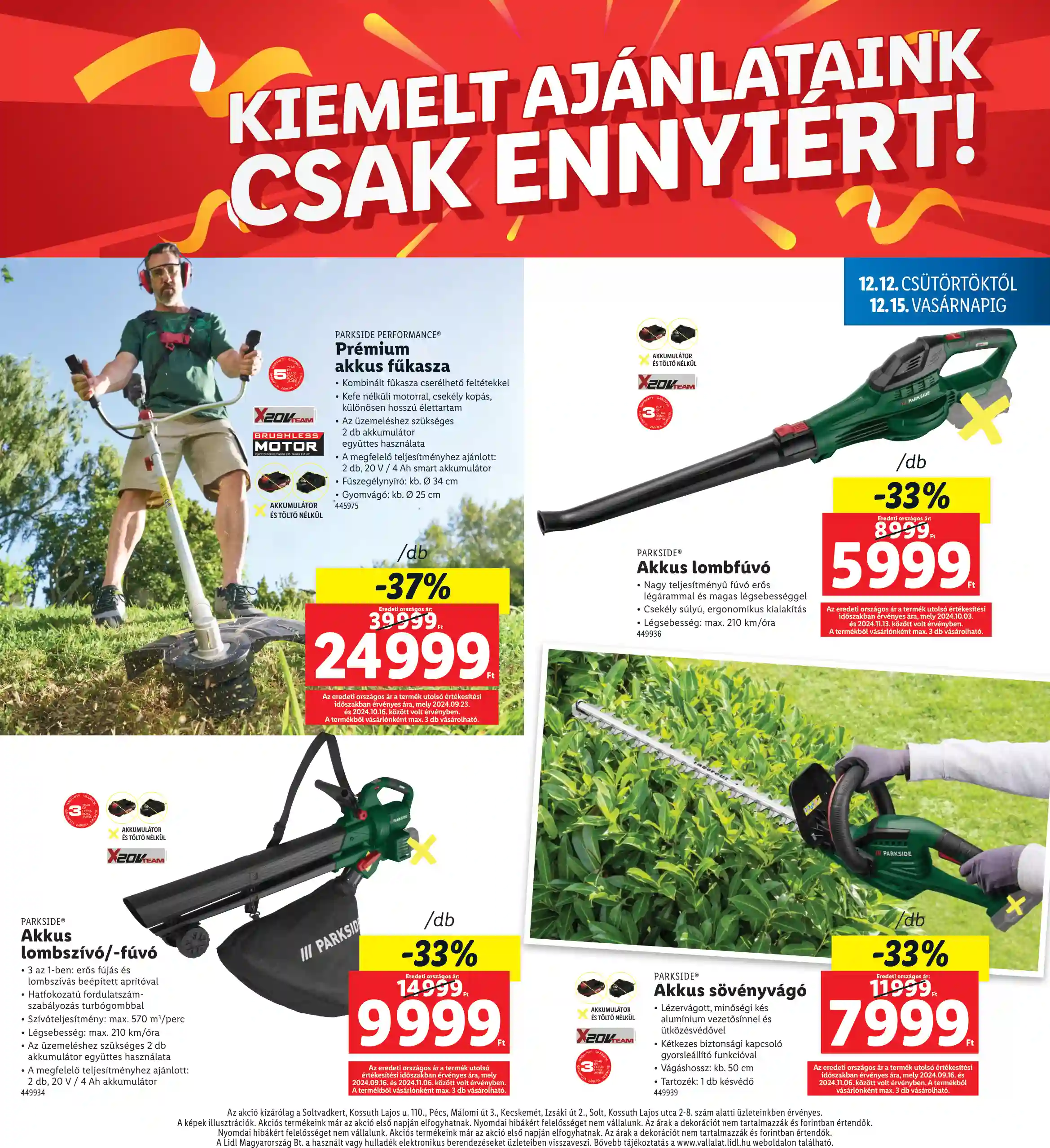 Lidl akciós újság 50. hét (Regionális akciók) (4 oldal)