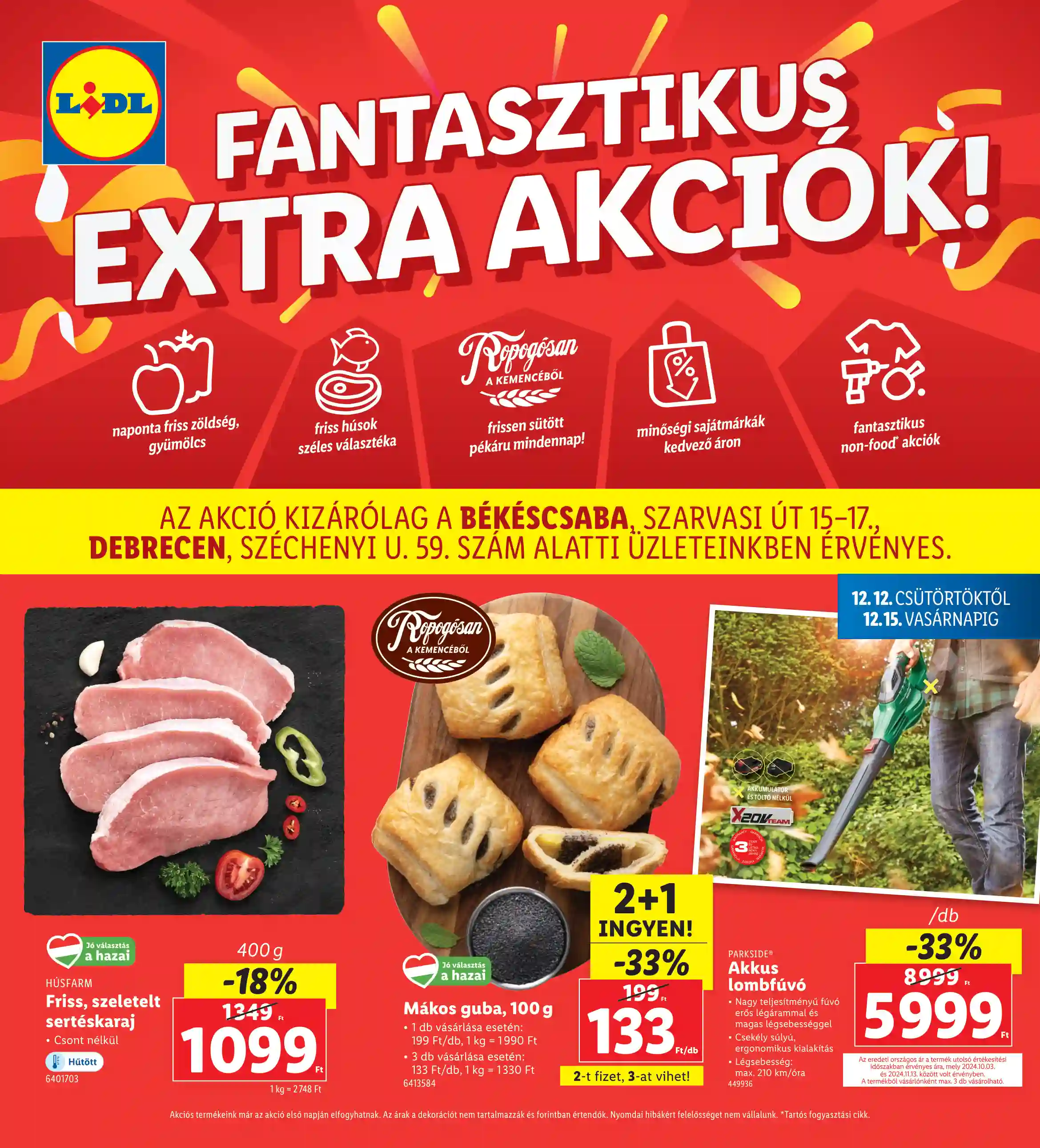 LIDL Regionális akciók 50.hét