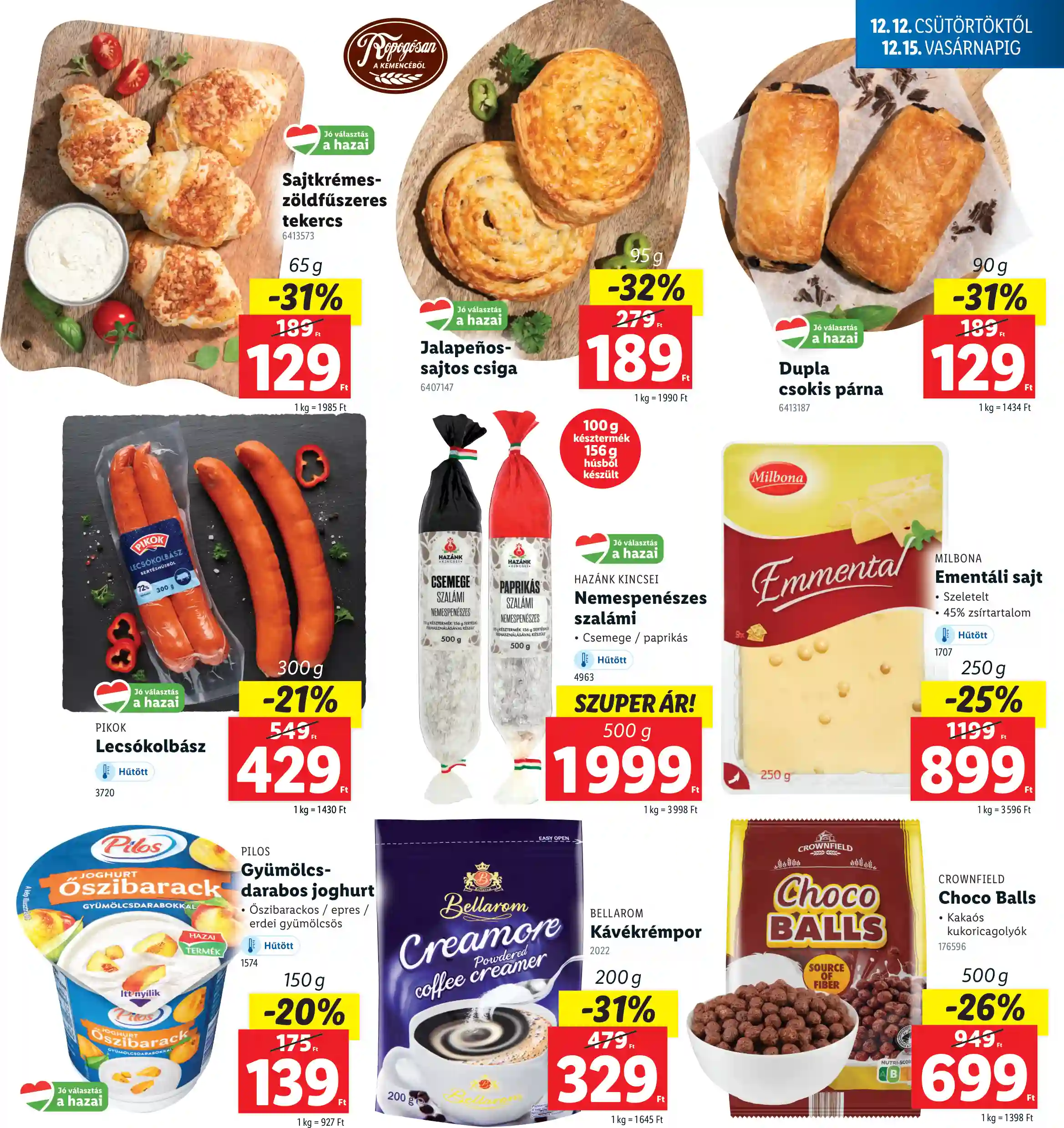 Lidl akciós újság 50. hét (Regionális akciók) (3 oldal)