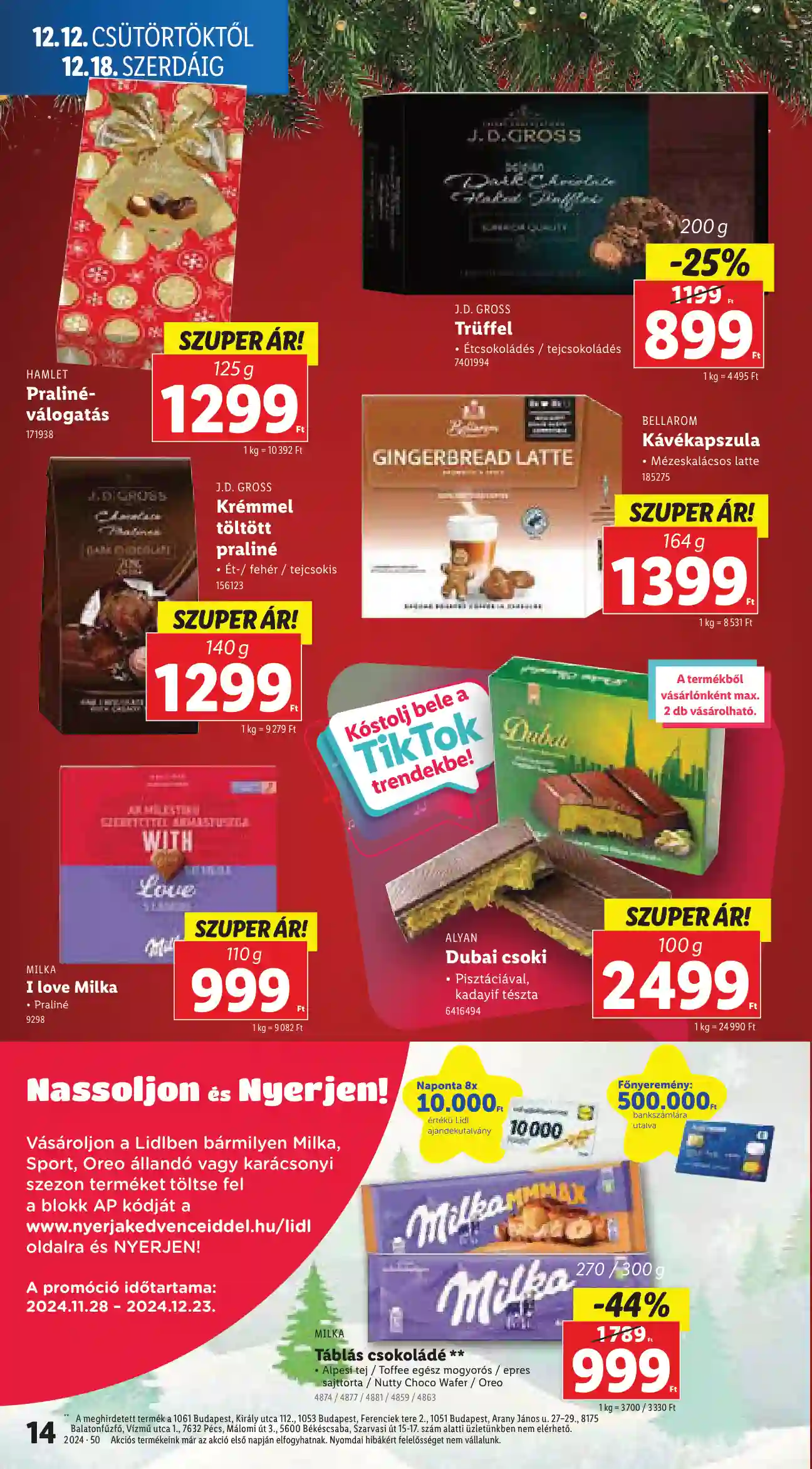 Lidl akciós újság 50. hét (Érvényes 12.12-től) (6 oldal)