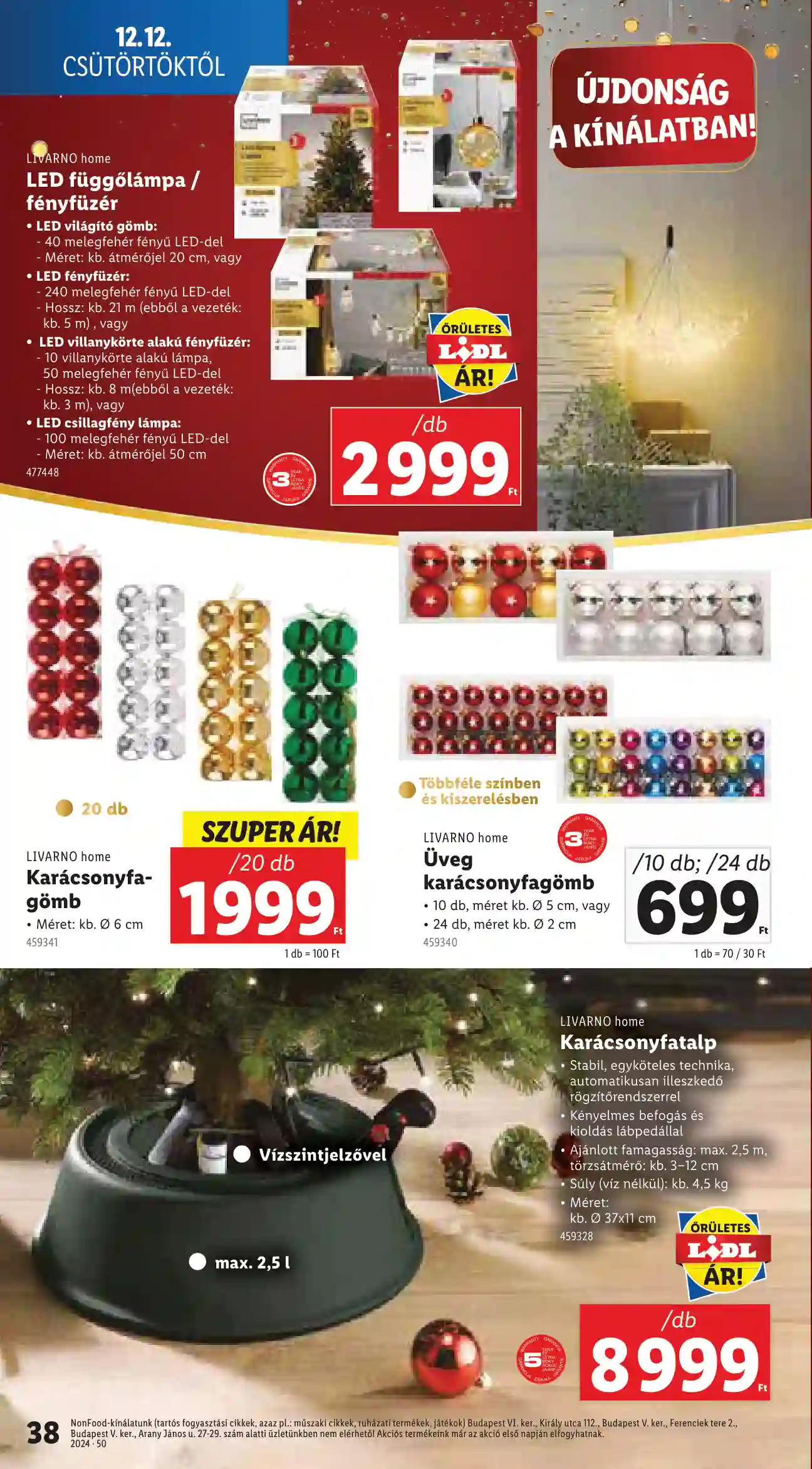 Lidl akciós újság 50. hét (Érvényes 12.12-től) (32 oldal)