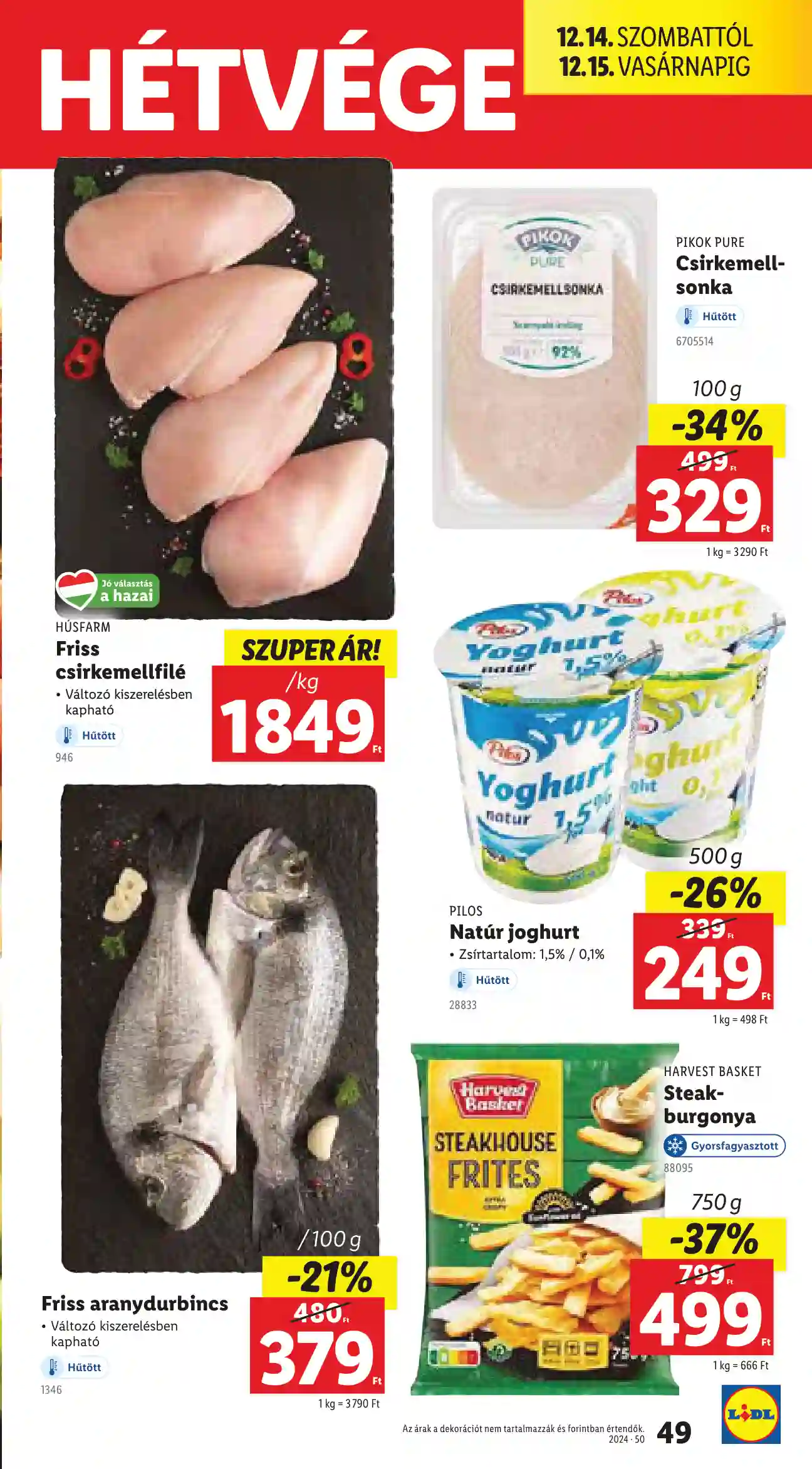 Lidl akciós újság 50. hét (Érvényes 12.12-től) (44 oldal)
