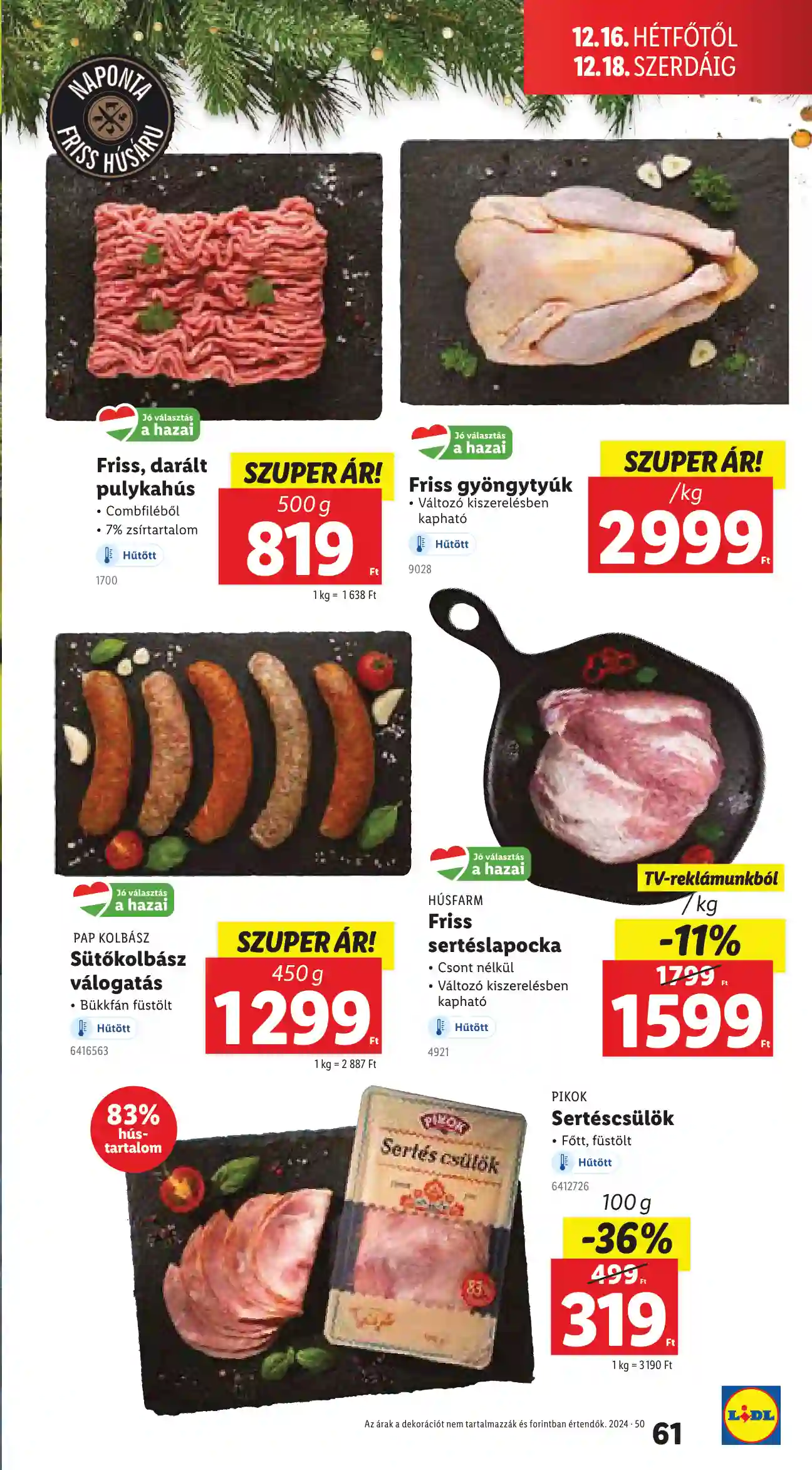 Lidl akciós újság 50. hét (Érvényes 12.12-től) (58 oldal)