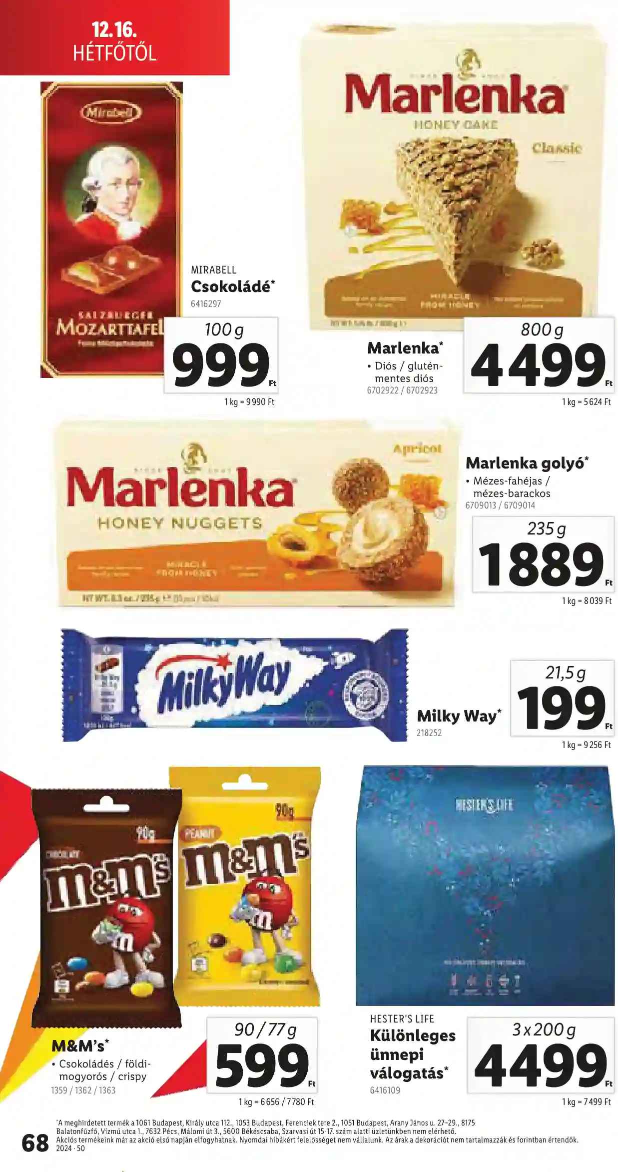 Lidl akciós újság 50. hét (Érvényes 12.12-től) (65 oldal)