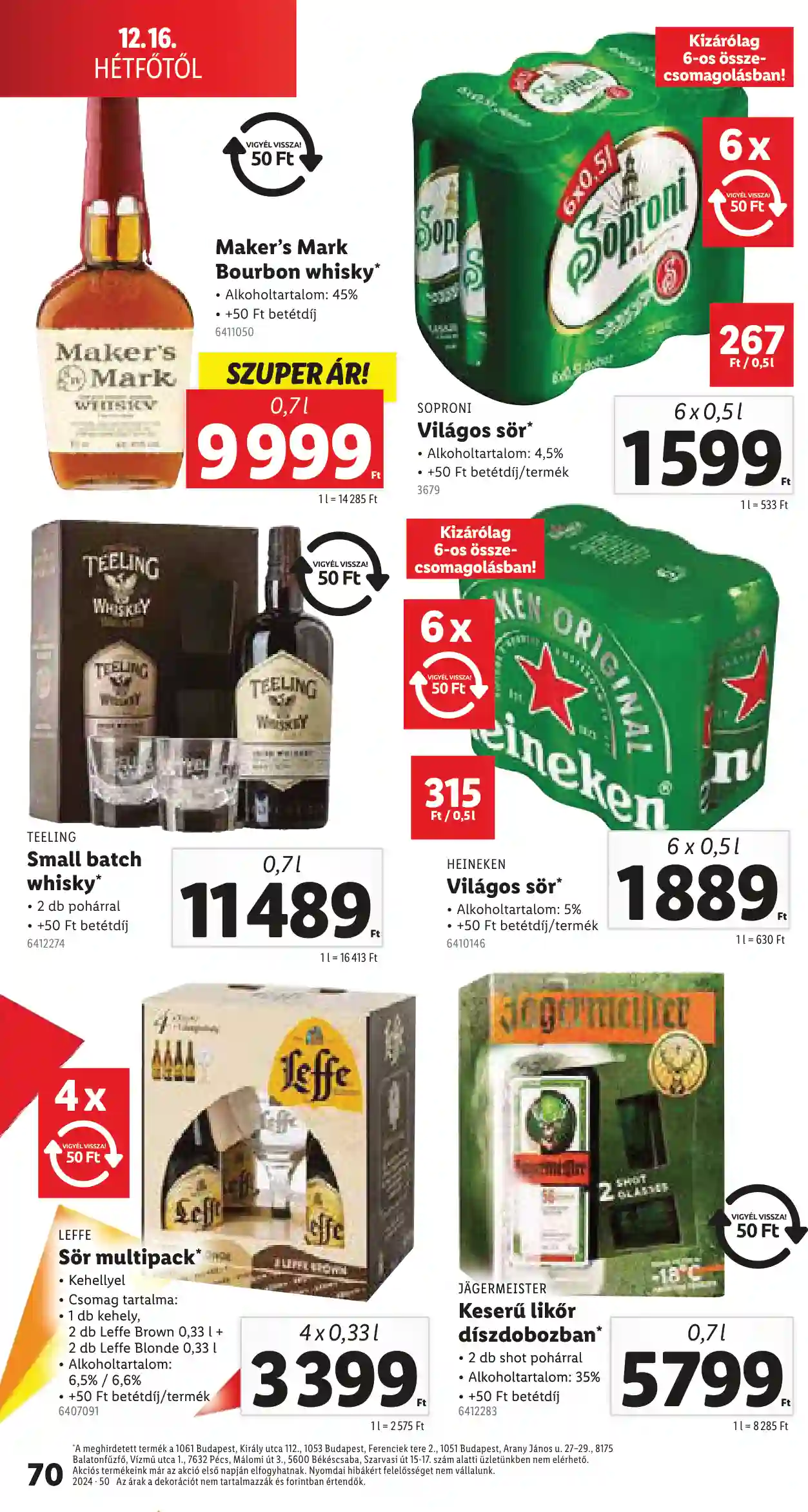 Lidl akciós újság 50. hét (Érvényes 12.12-től) (67 oldal)