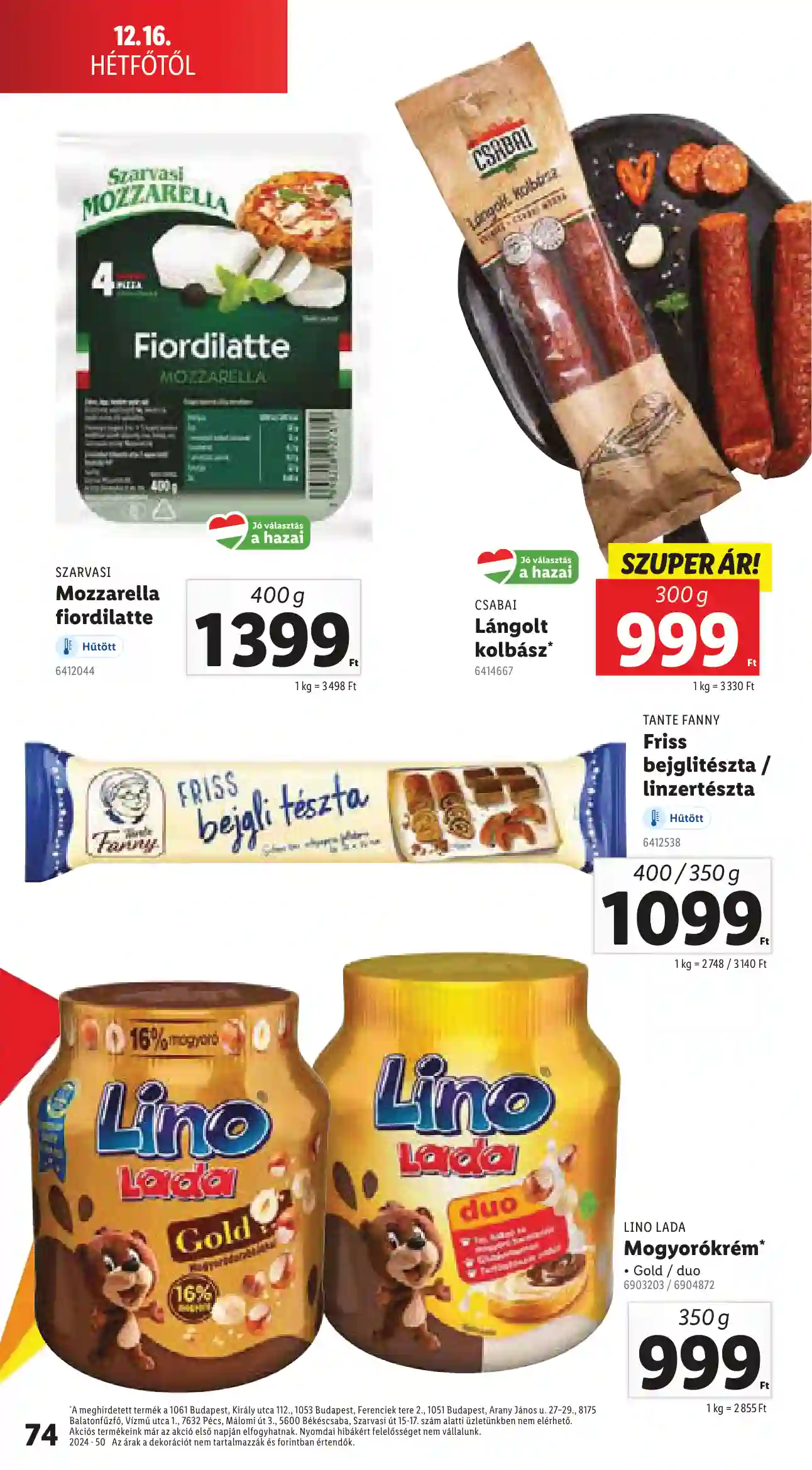 Lidl akciós újság 50. hét (Érvényes 12.12-től) (72 oldal)