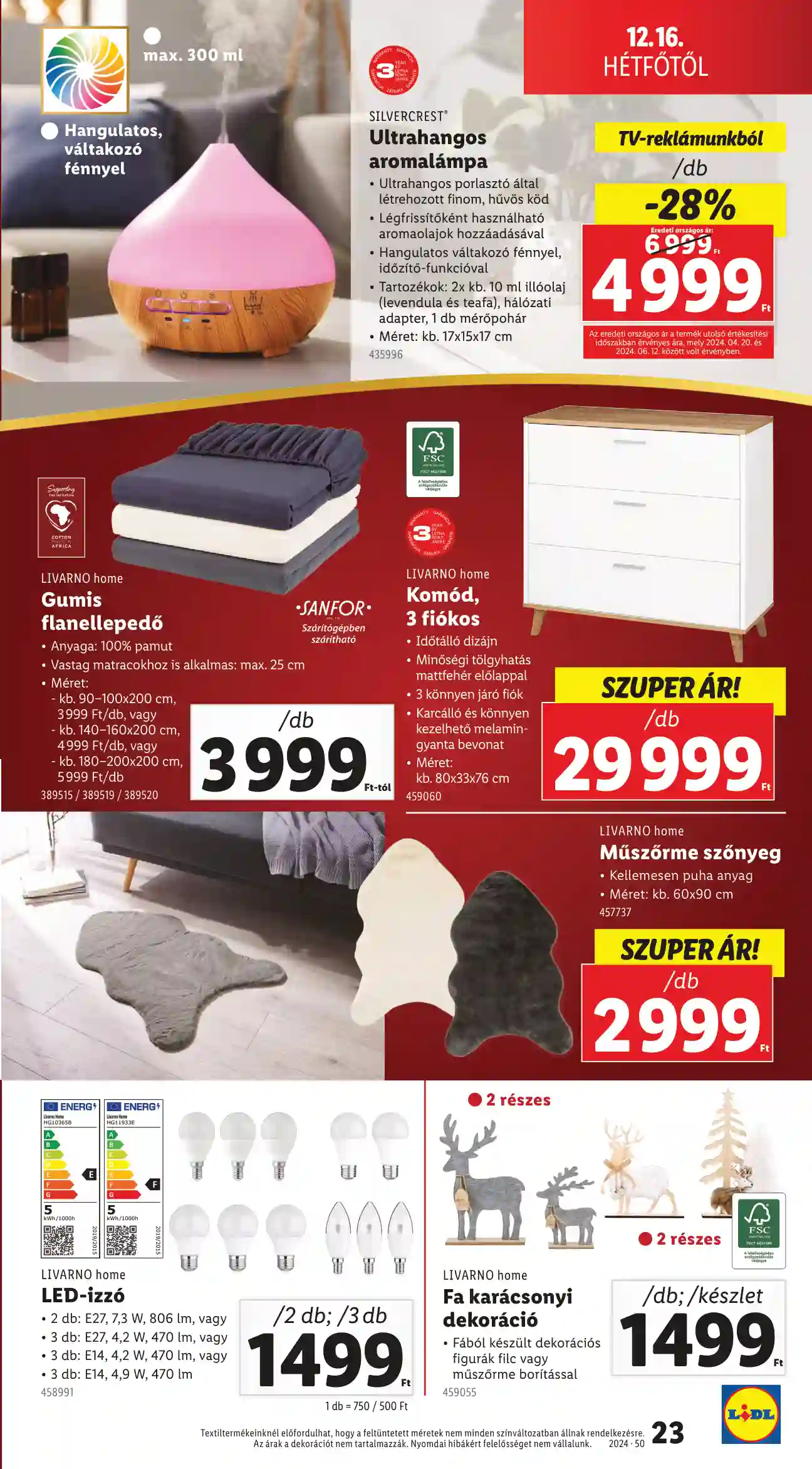 Lidl akciós újság 50. hét (Érvényes 12.12-től) (16 oldal)