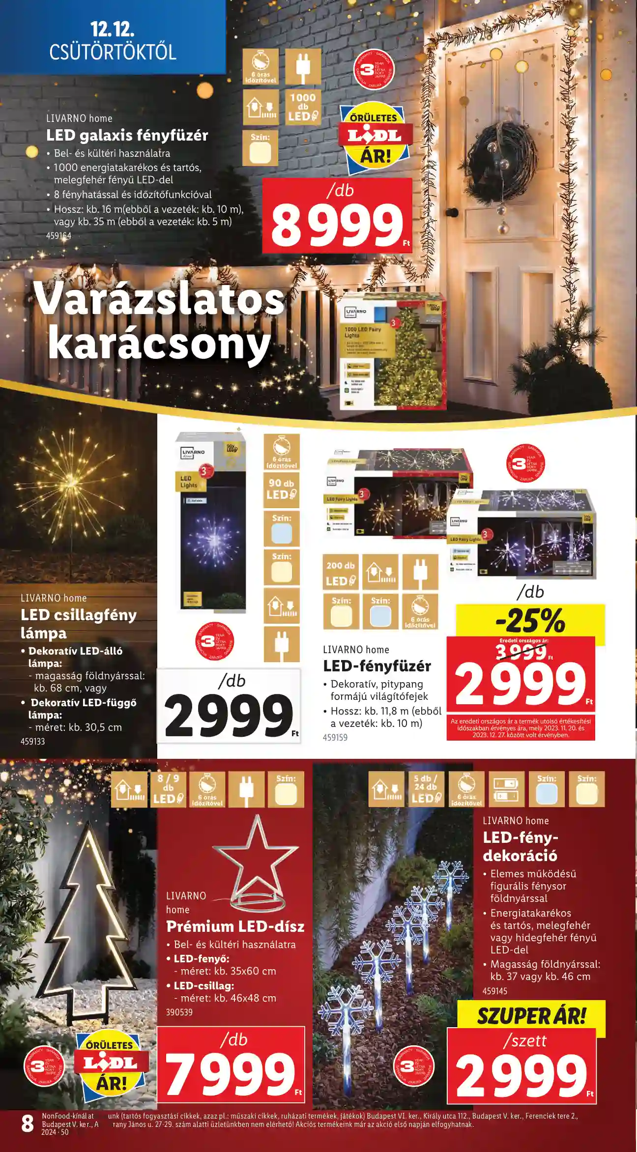 Lidl akciós újság 50. hét (Érvényes 12.12-től) (23 oldal)