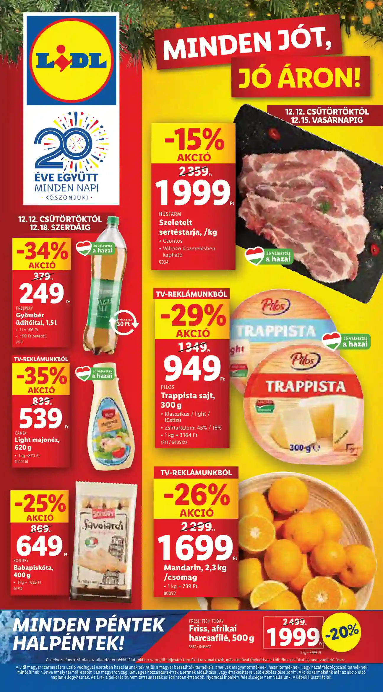 LIDL Érvényes 12.12-től 50.hét