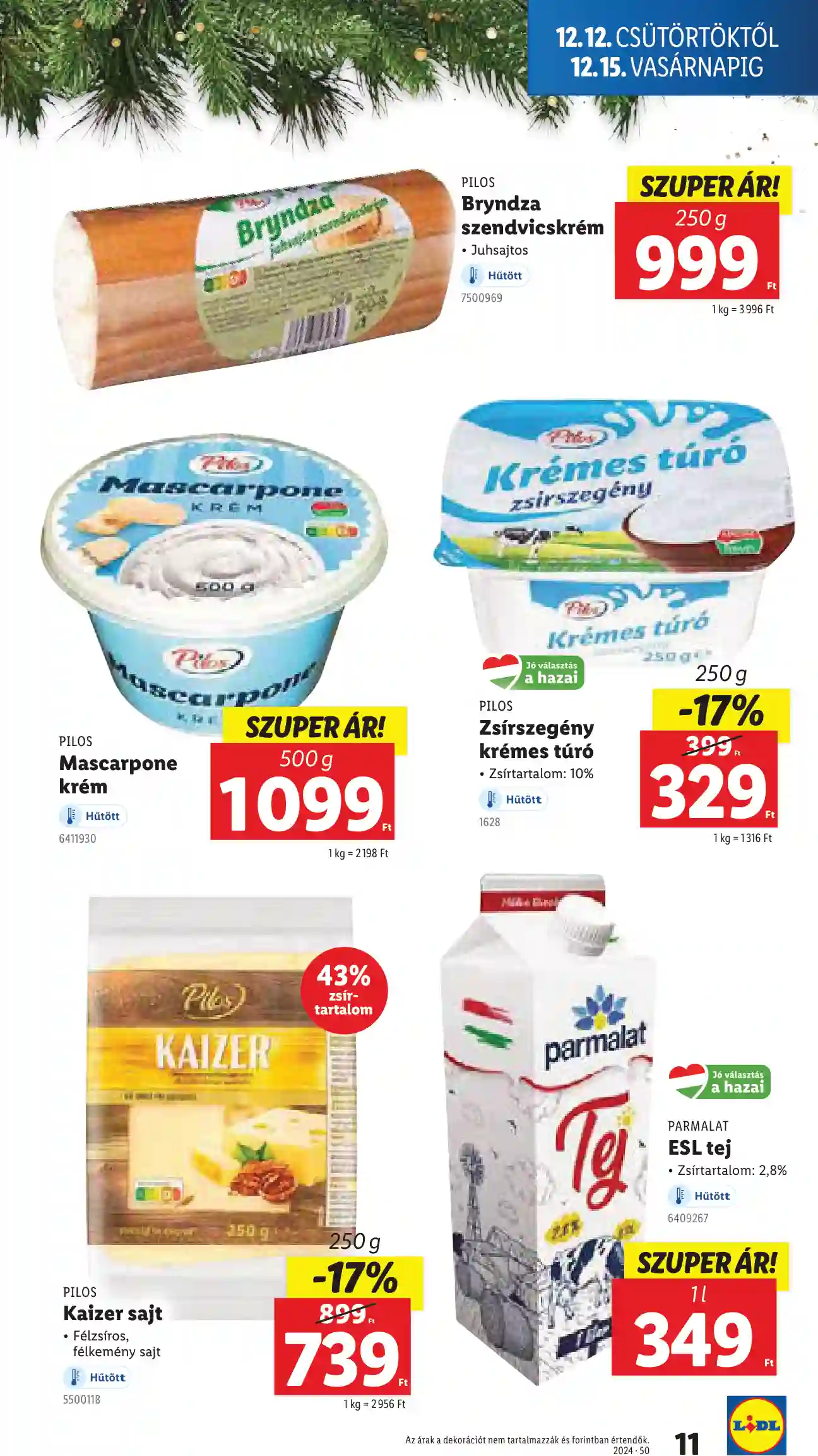 Lidl akciós újság 50. hét (Érvényes 12.12-től) (3 oldal)