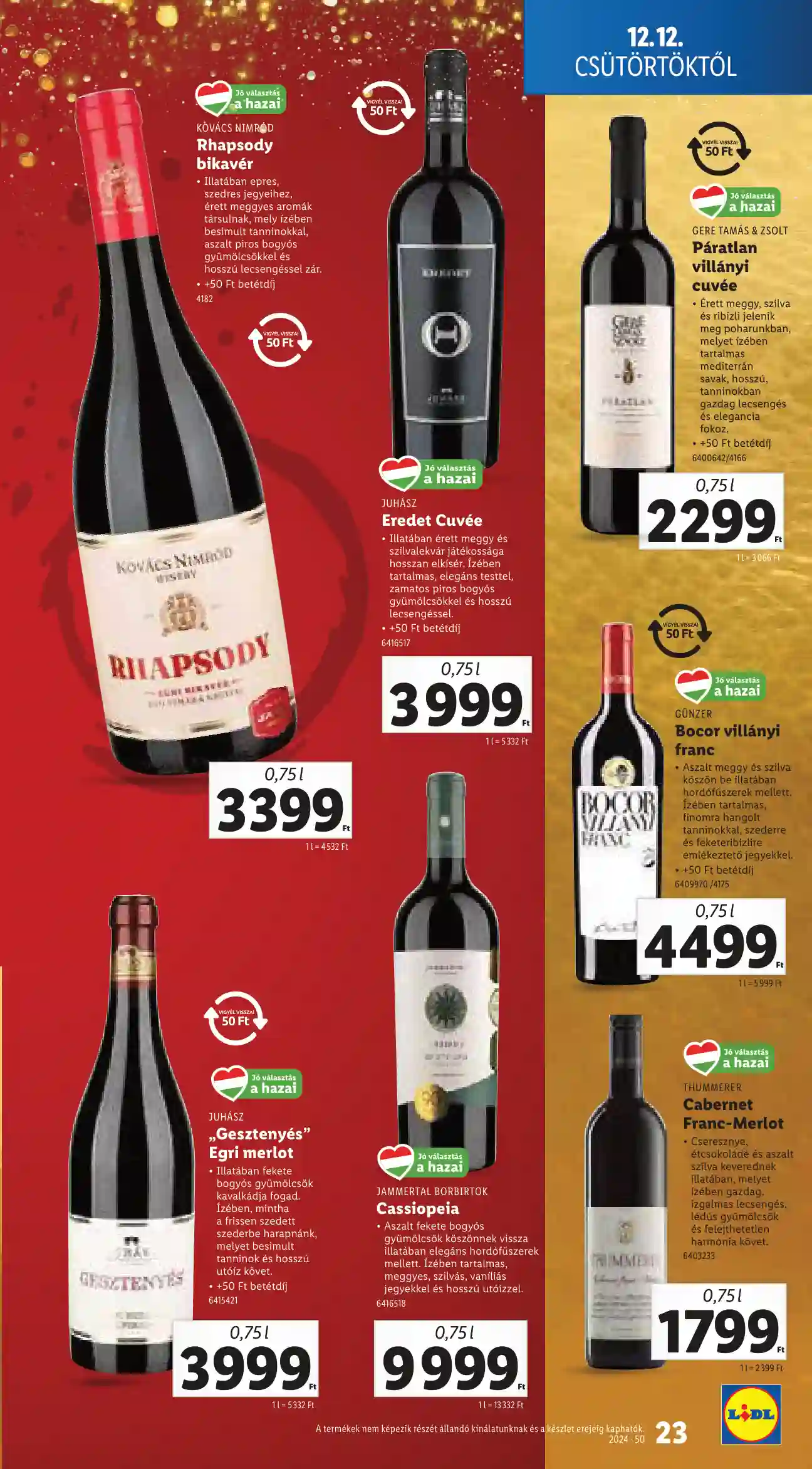 Lidl akciós újság 50. hét (Érvényes 12.12-től) (16 oldal)