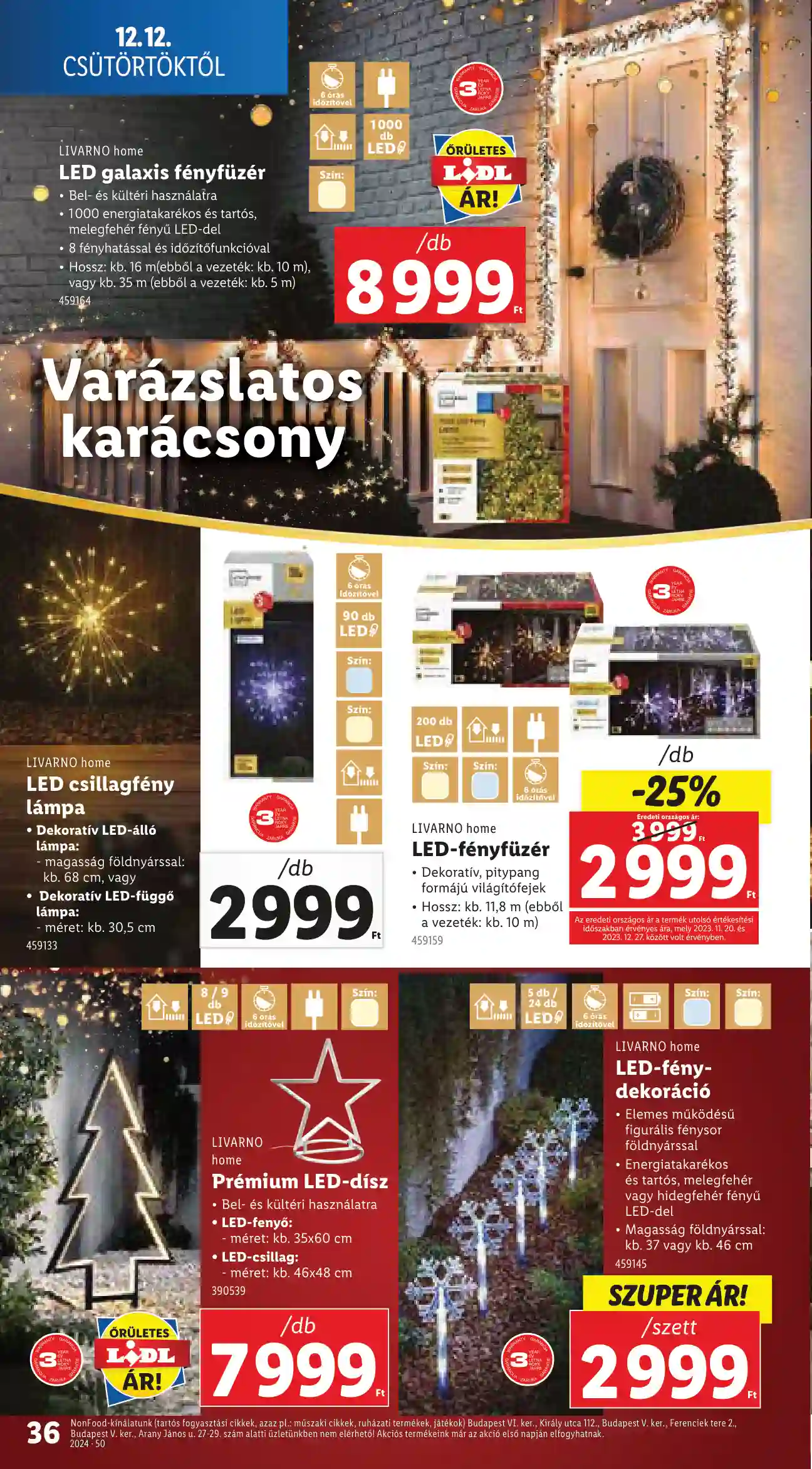 Lidl akciós újság 50. hét (Érvényes 12.12-től) (30 oldal)
