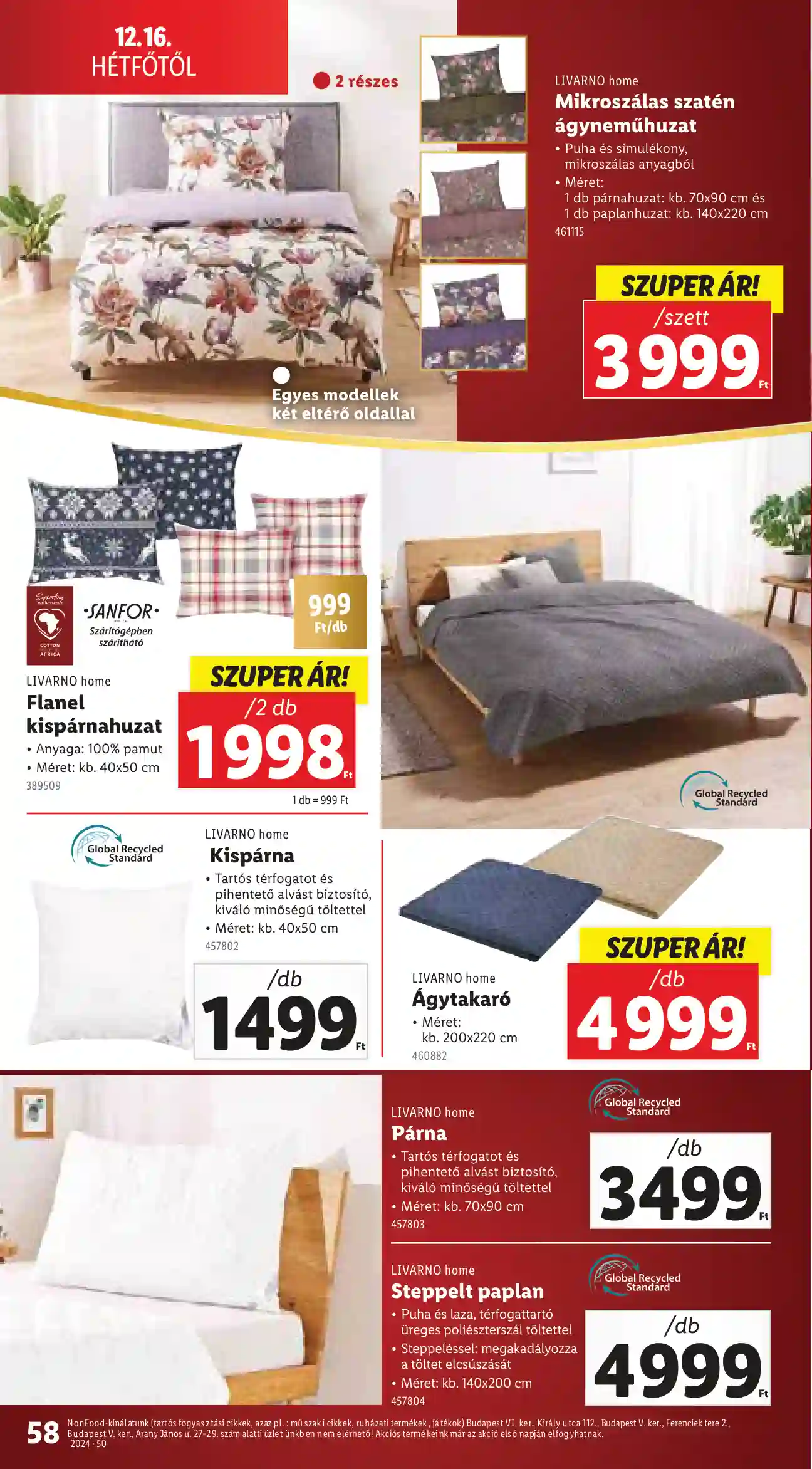 Lidl akciós újság 50. hét (Érvényes 12.12-től) (54 oldal)