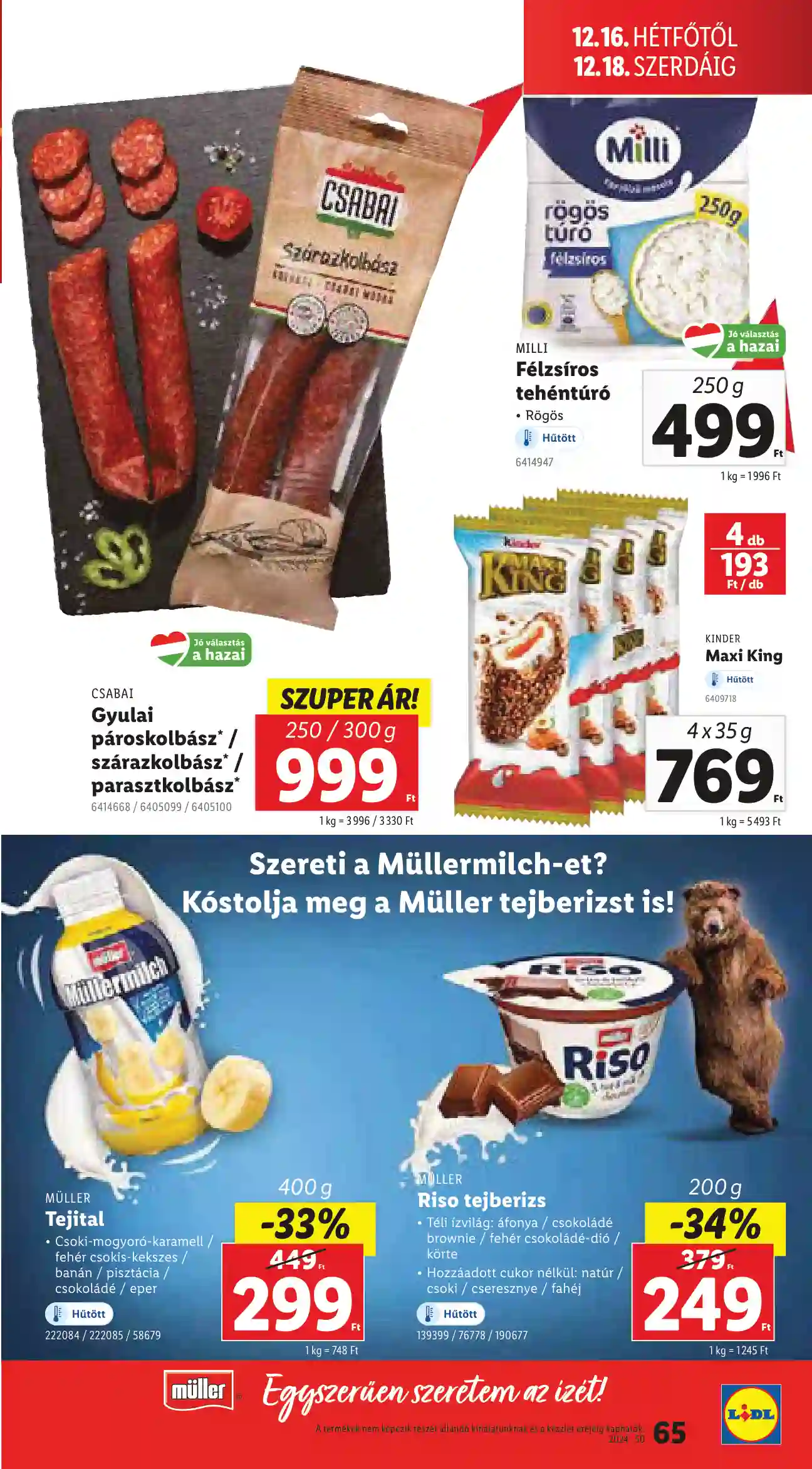 Lidl akciós újság 50. hét (Érvényes 12.12-től) (62 oldal)