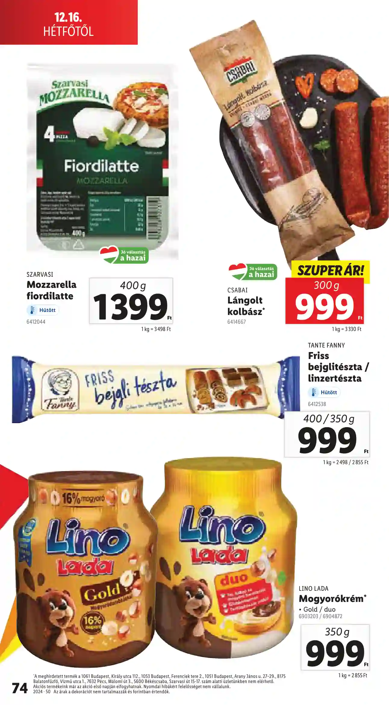 Lidl akciós újság 50. hét (Érvényes 12.12-től) (72 oldal)