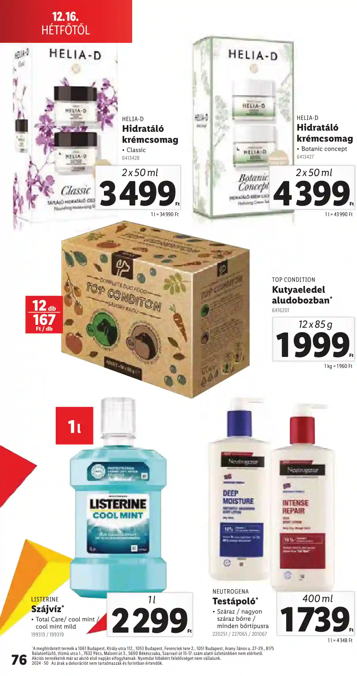 Lidl akciós újság 50. hét (Érvényes 12.12-től) (74 oldal)