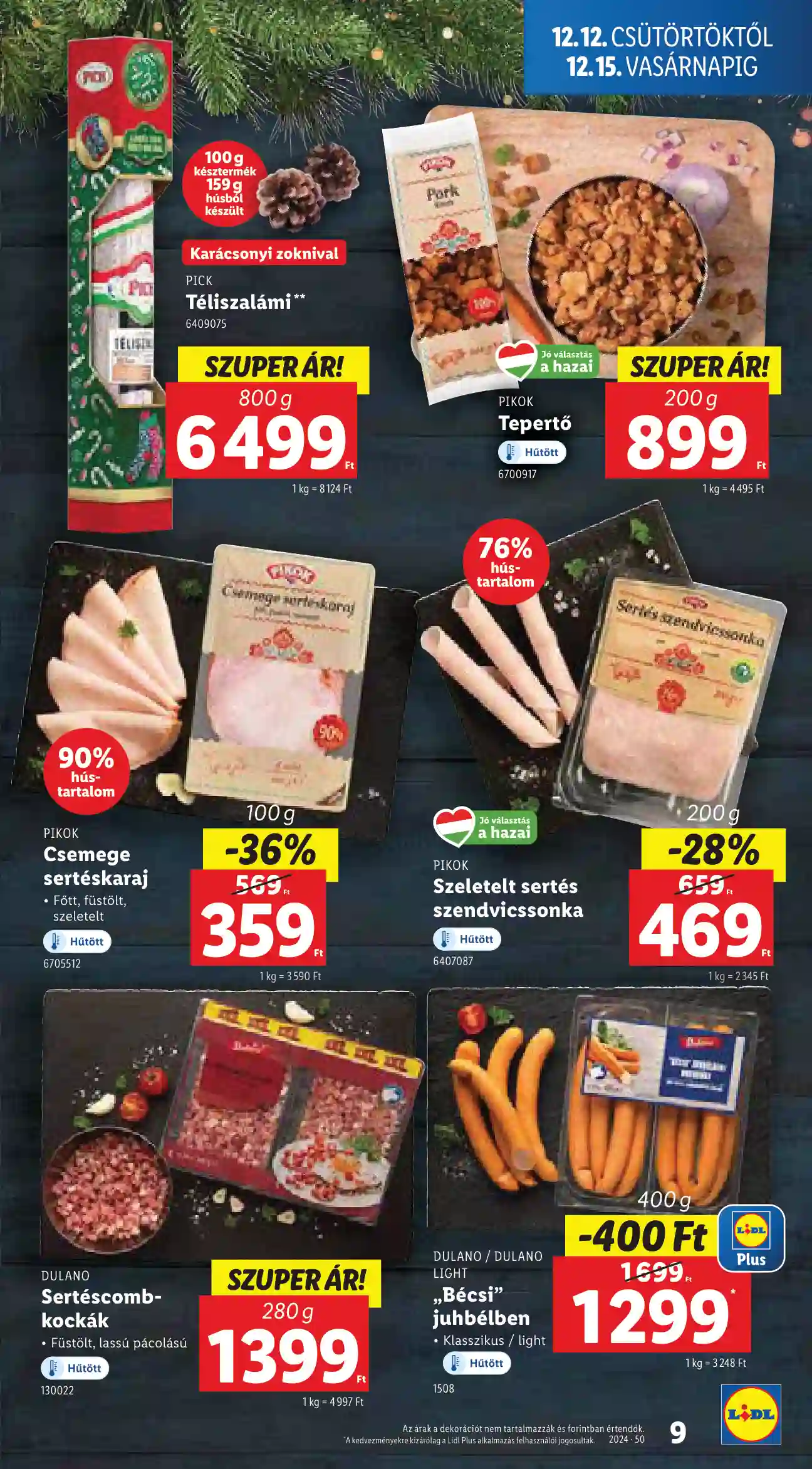 Lidl akciós újság 50. hét (Érvényes 12.12-től) (77 oldal)