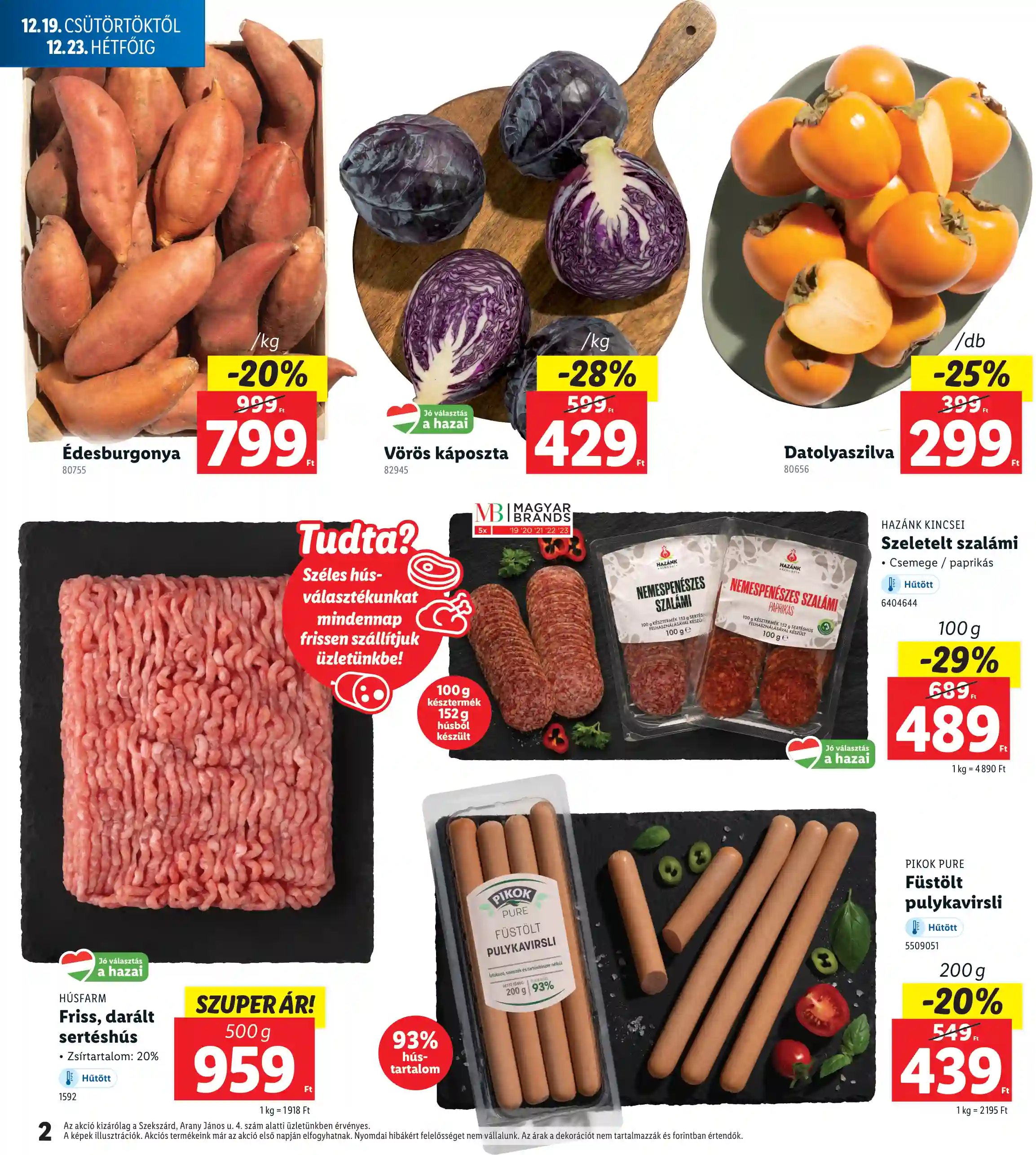 Lidl akciós újság 51. hét (Regionális akciók – Szekszárd) (2 oldal)