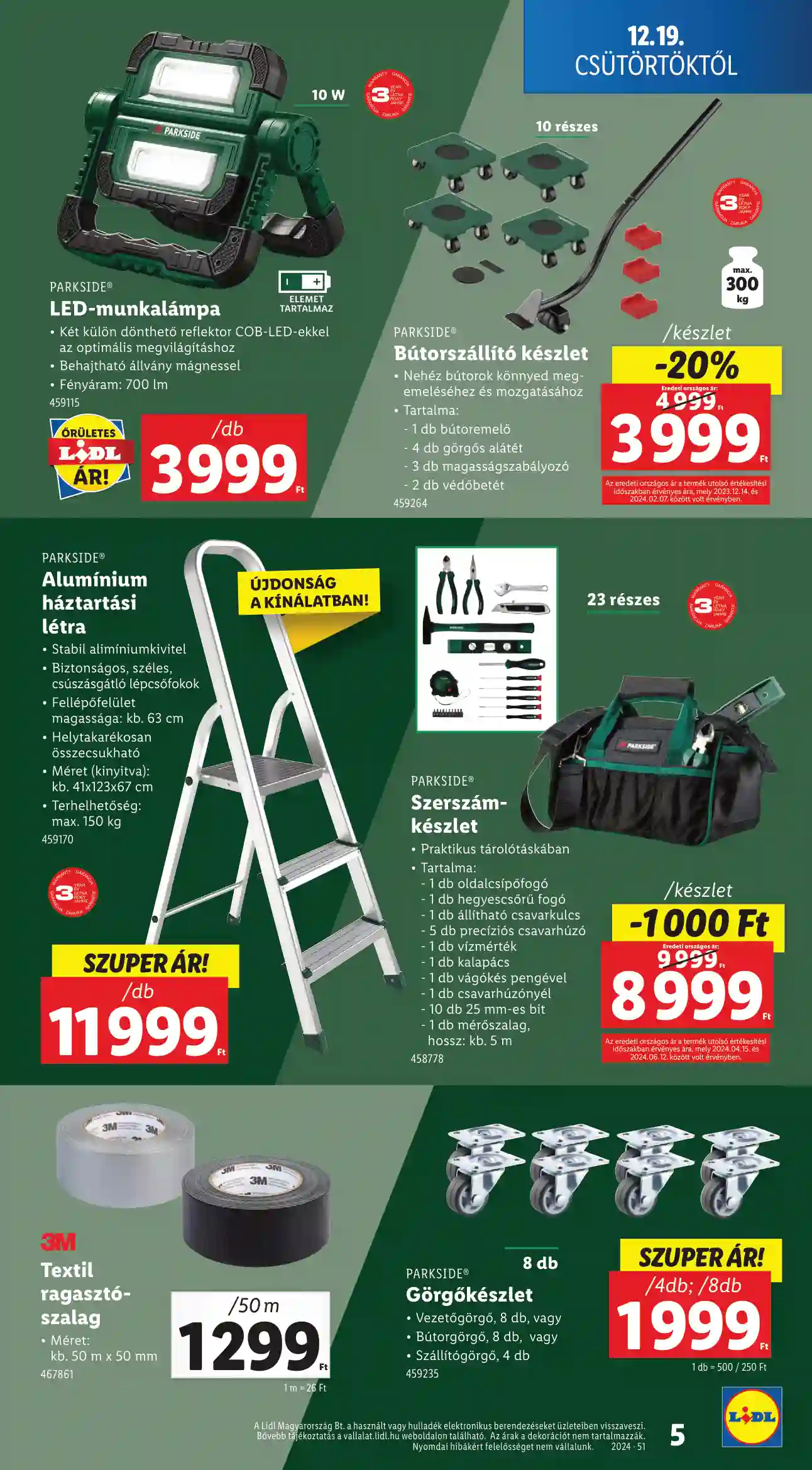 Lidl akciós újság 51. hét (Érvényes 12.19-től) (8 oldal)